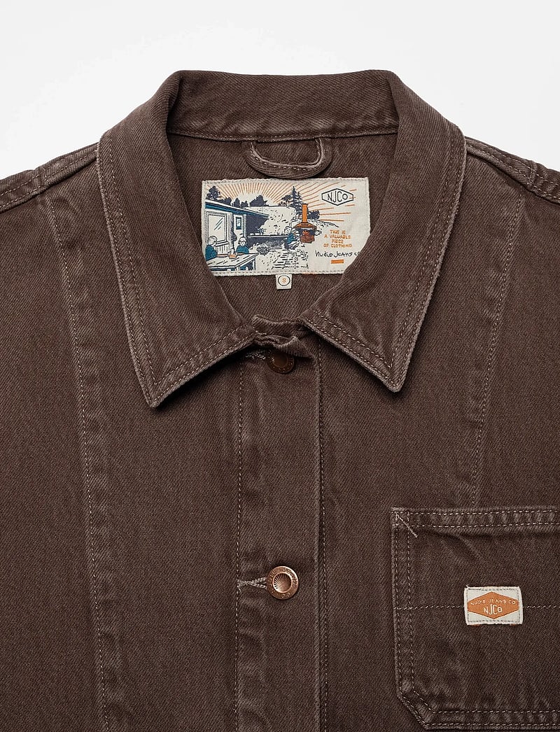 Nudie Jeans - Ada Workwear Jacket Espresso Brown - jeansjacken - brown - 3