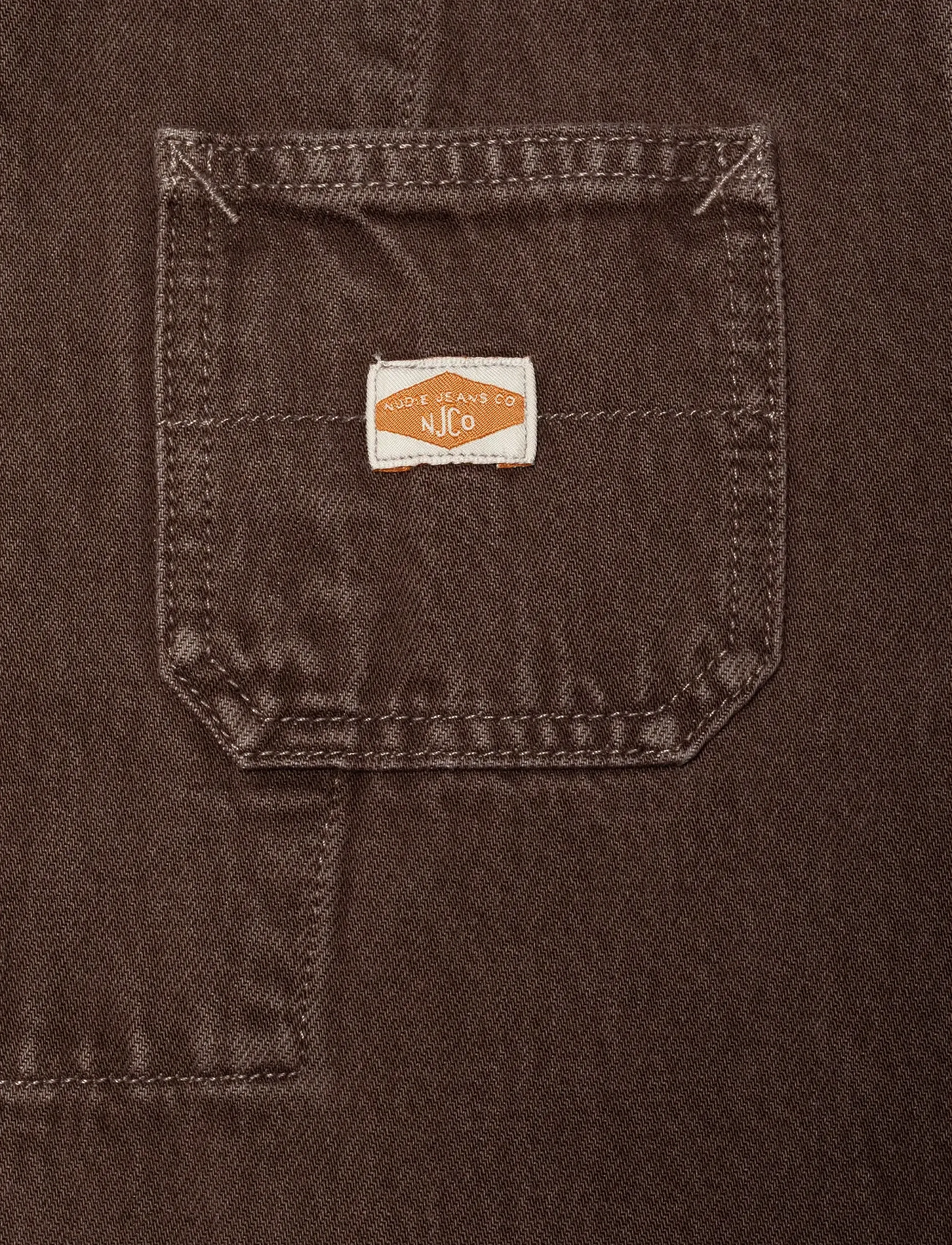 Nudie Jeans - Ada Workwear Jacket Espresso Brown - brown - 4