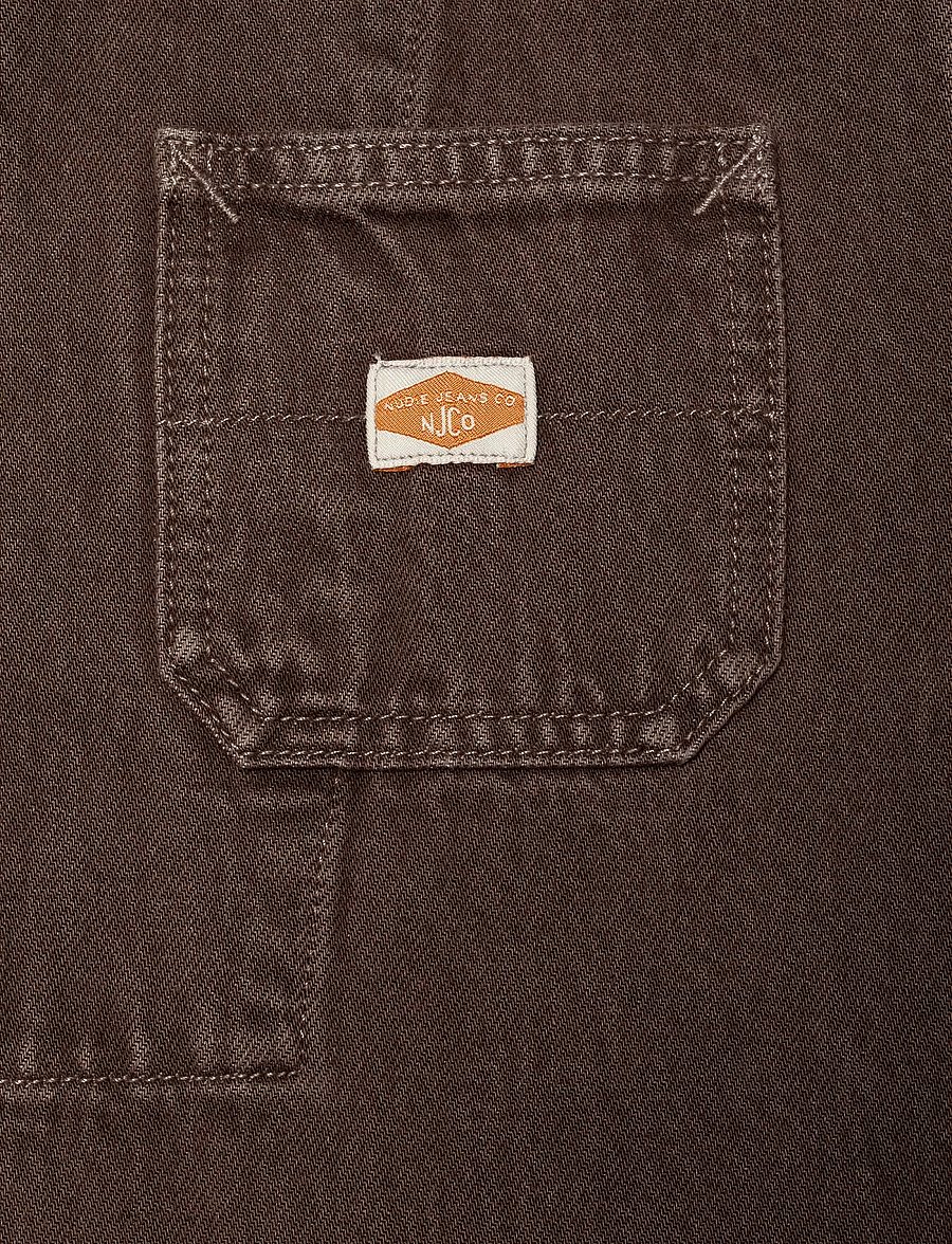 Nudie Jeans - Ada Workwear Jacket Espresso Brown - brown - 4