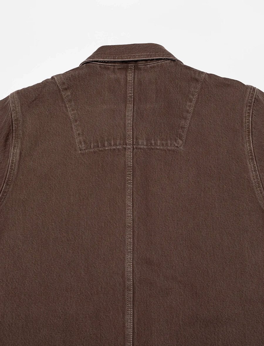 Nudie Jeans - Ada Workwear Jacket Espresso Brown - brown - 5