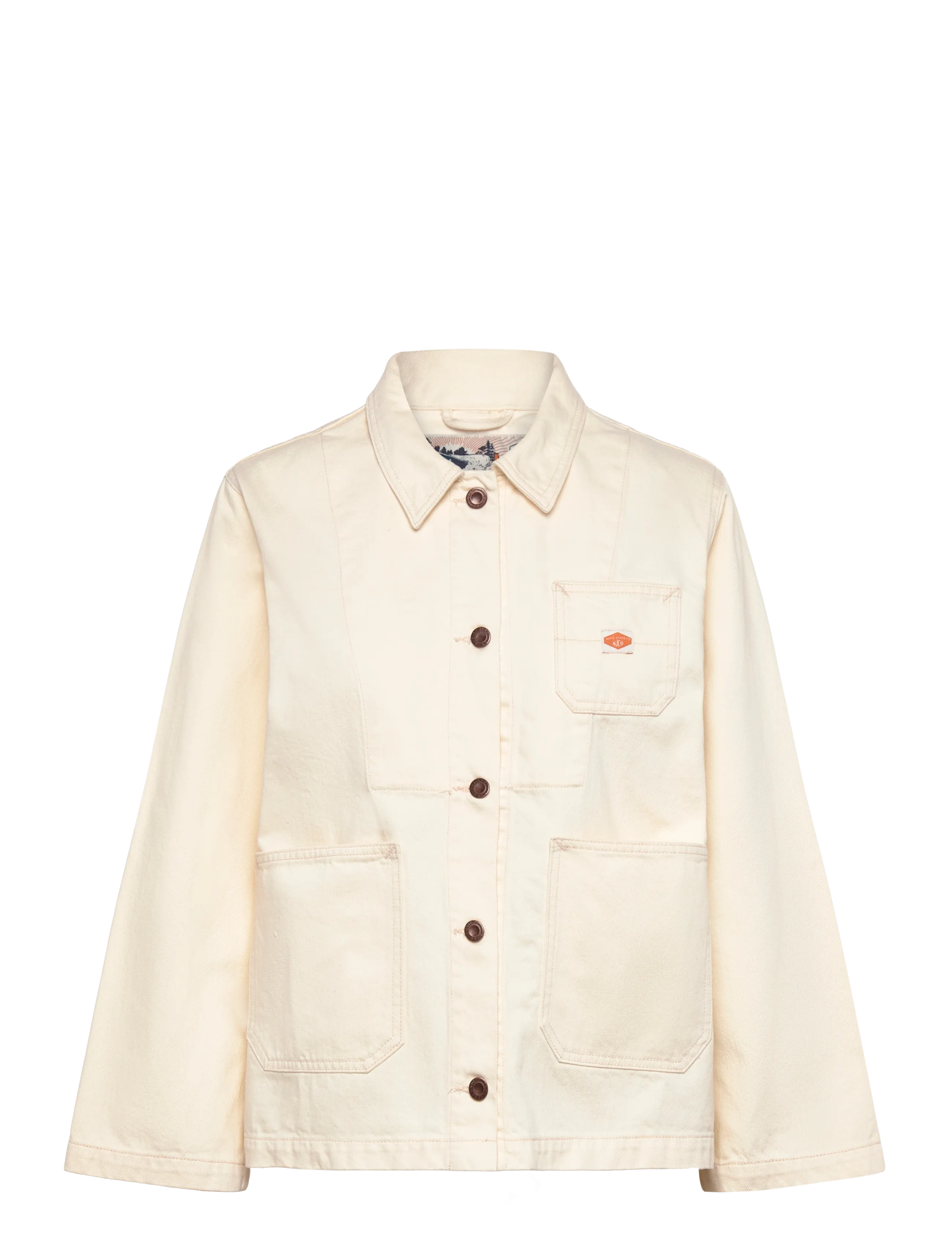 Nudie Jeans Ada Workwear Jacket Ivory - Schwedische Marken - IVORY / cream