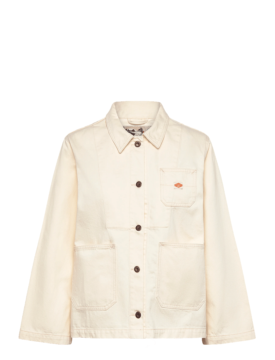 Nudie Jeans - Ada Workwear Jacket Ivory - spring jackets - ivory - 0