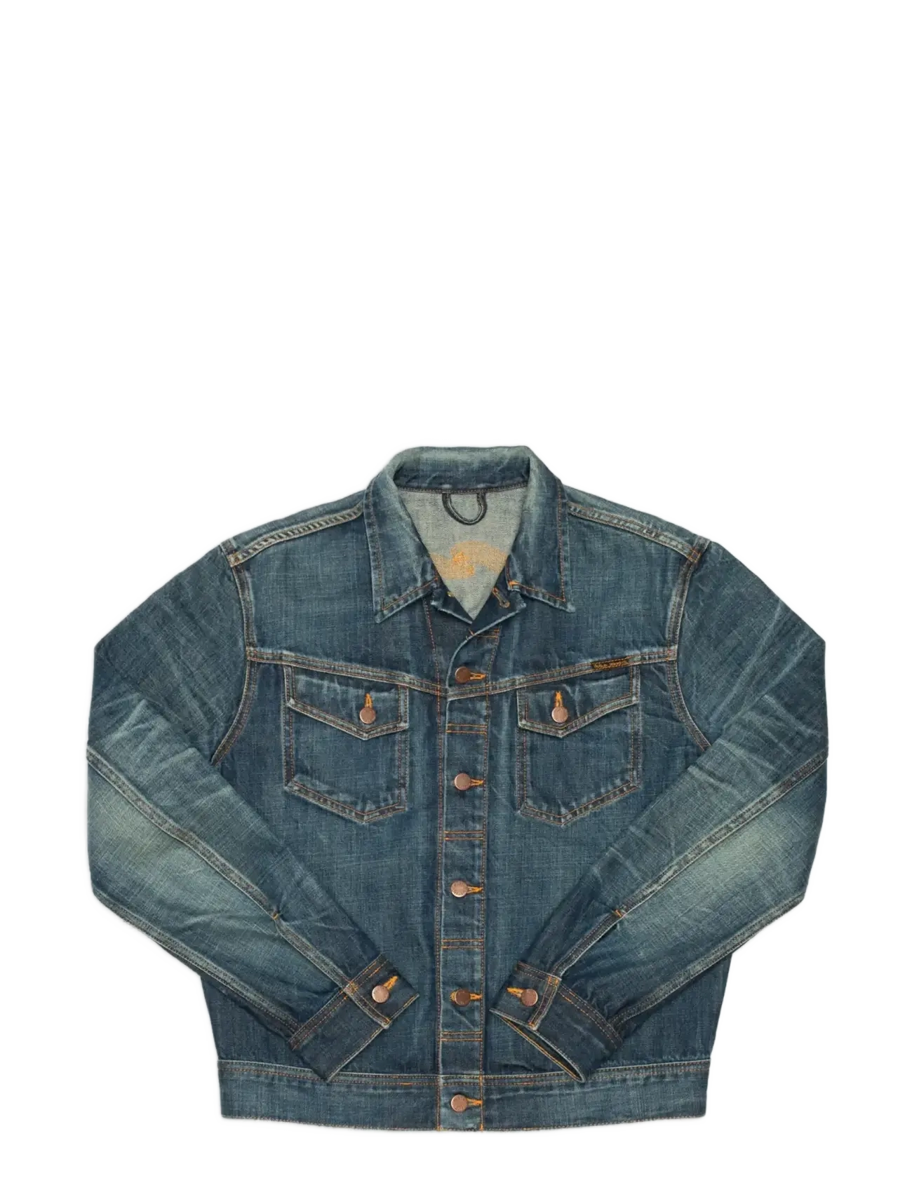 NUDIE JEANS Conny Denim Jacke Heavy Used Blau - S - Herren