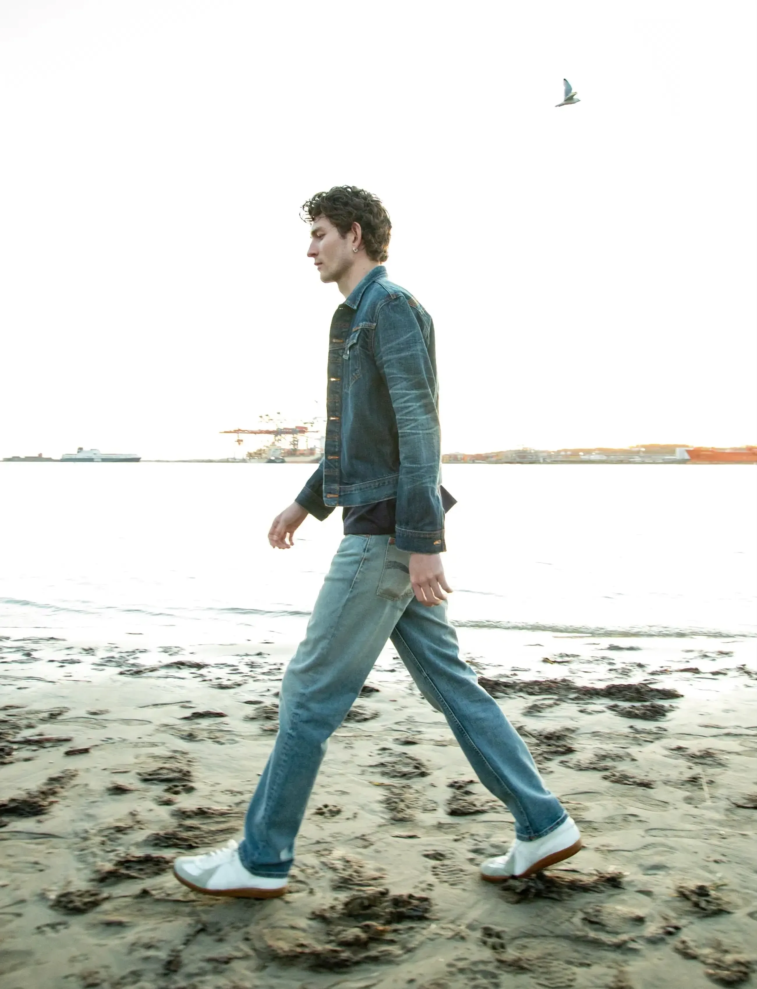 Nudie Jeans Conny Denim Jacket Heavy Used - Kleidung - BLUE / blue