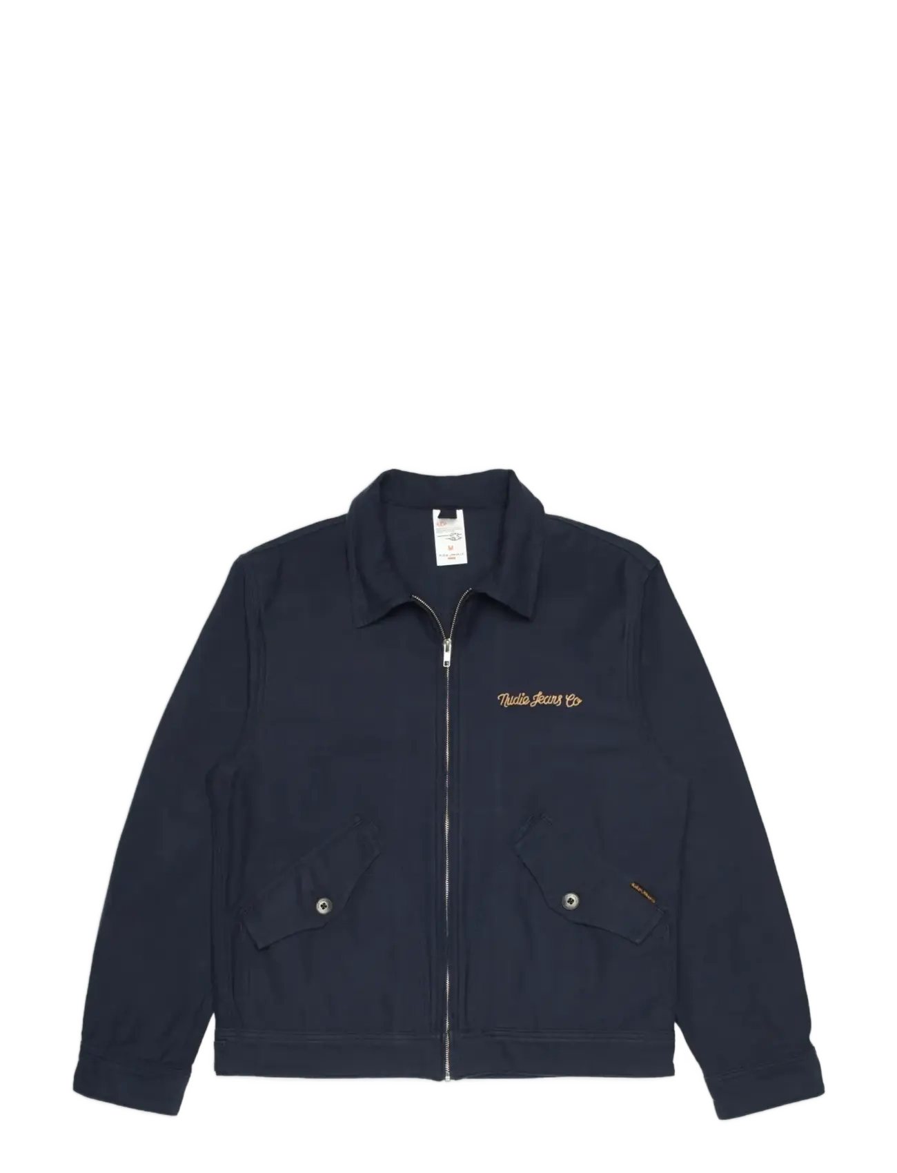 NUDIE JEANS Blake Zip Jacke Embroided Navy - M - Herren