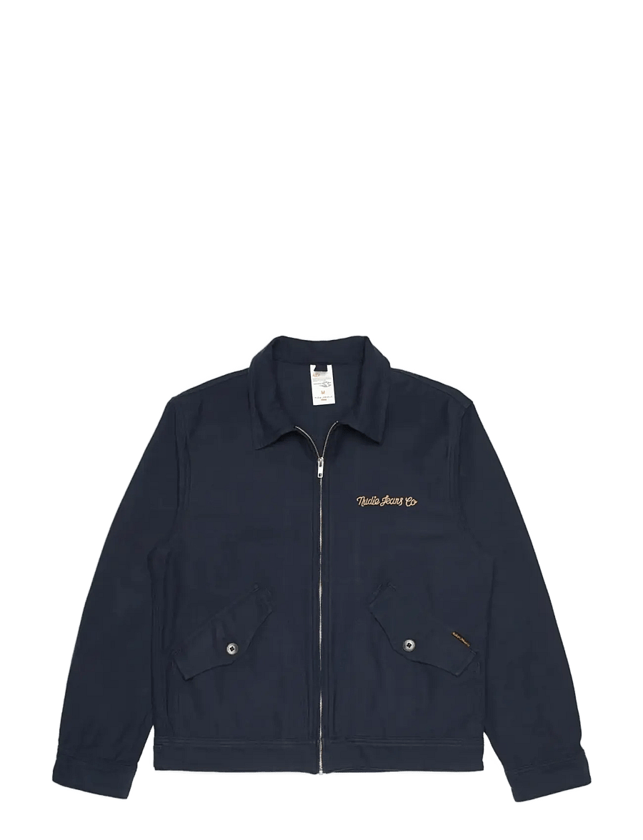 Nudie Jeans - Blake Zip Jacket Embroided - leichte jacken - navy - 1