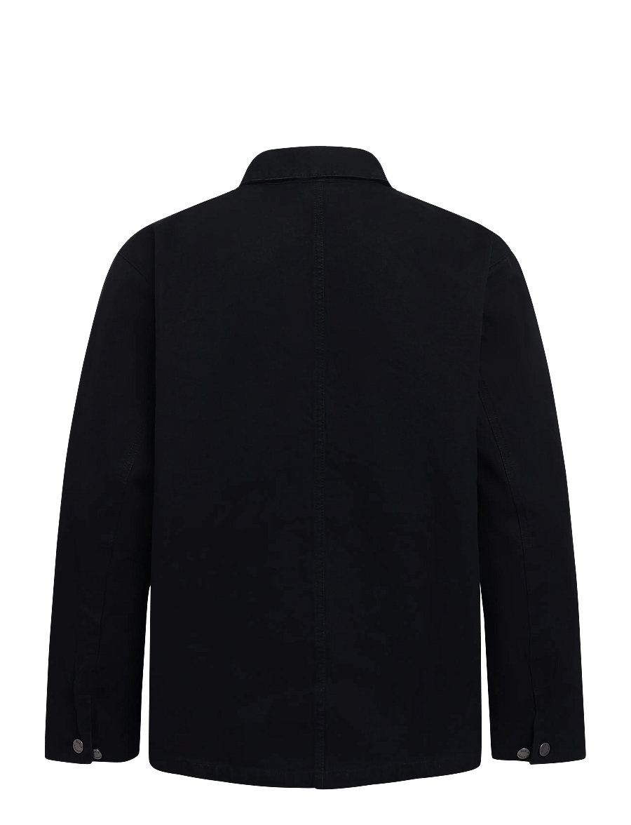 Nudie Jeans - Howie Chore Jacket Duck Canvas Black - höstjackor - black - 2
