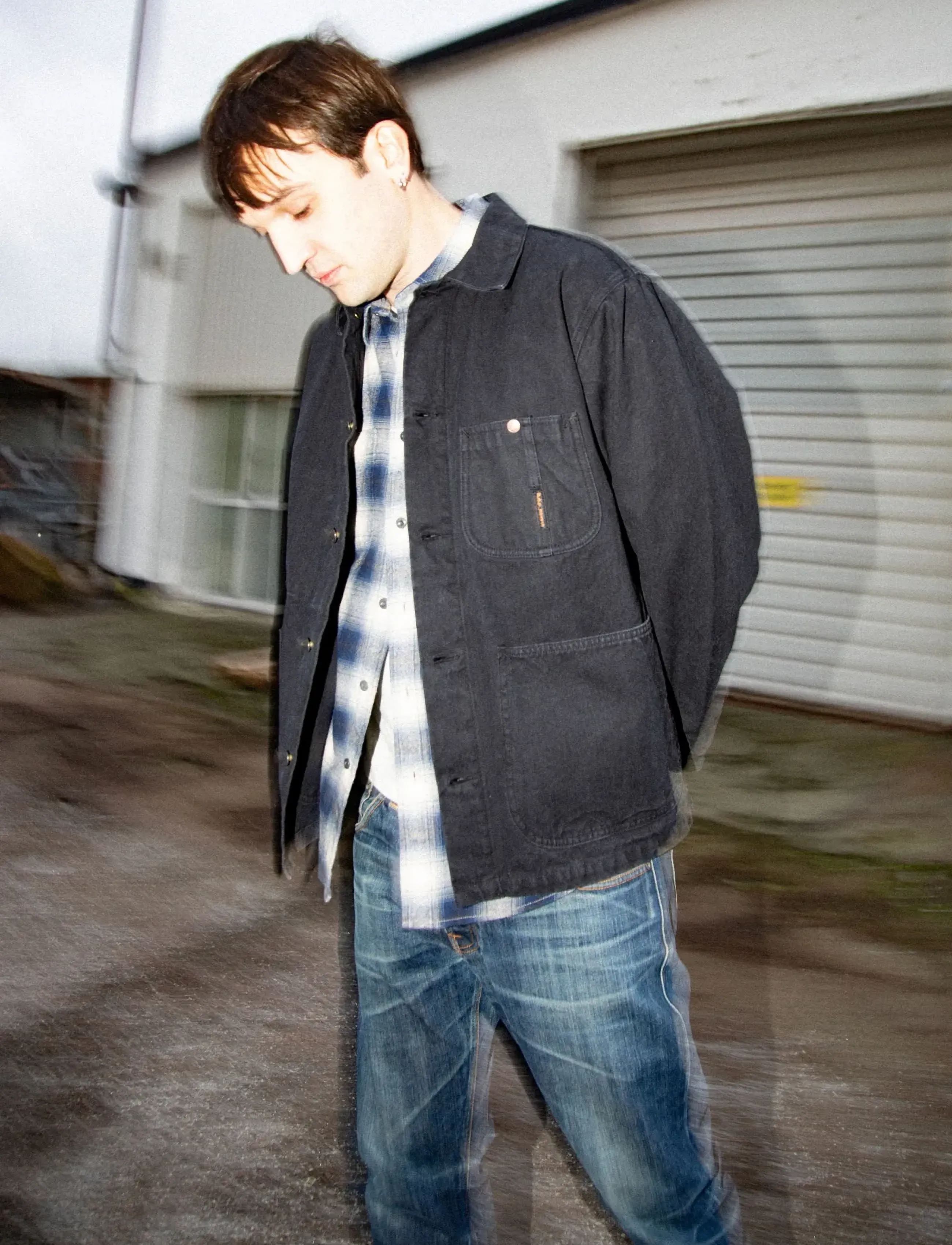 Nudie Jeans Howie Chore Jacket Duck Canvas Black - Designers - BLACK / black