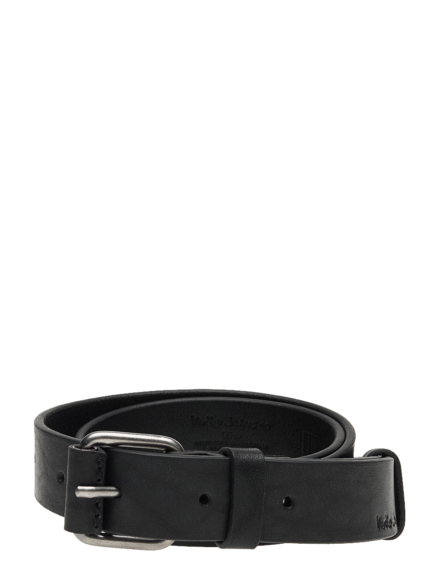 Nudie Jeans - Dwayne Leather Belt Toffee Brown - klassiske belter - black - 1