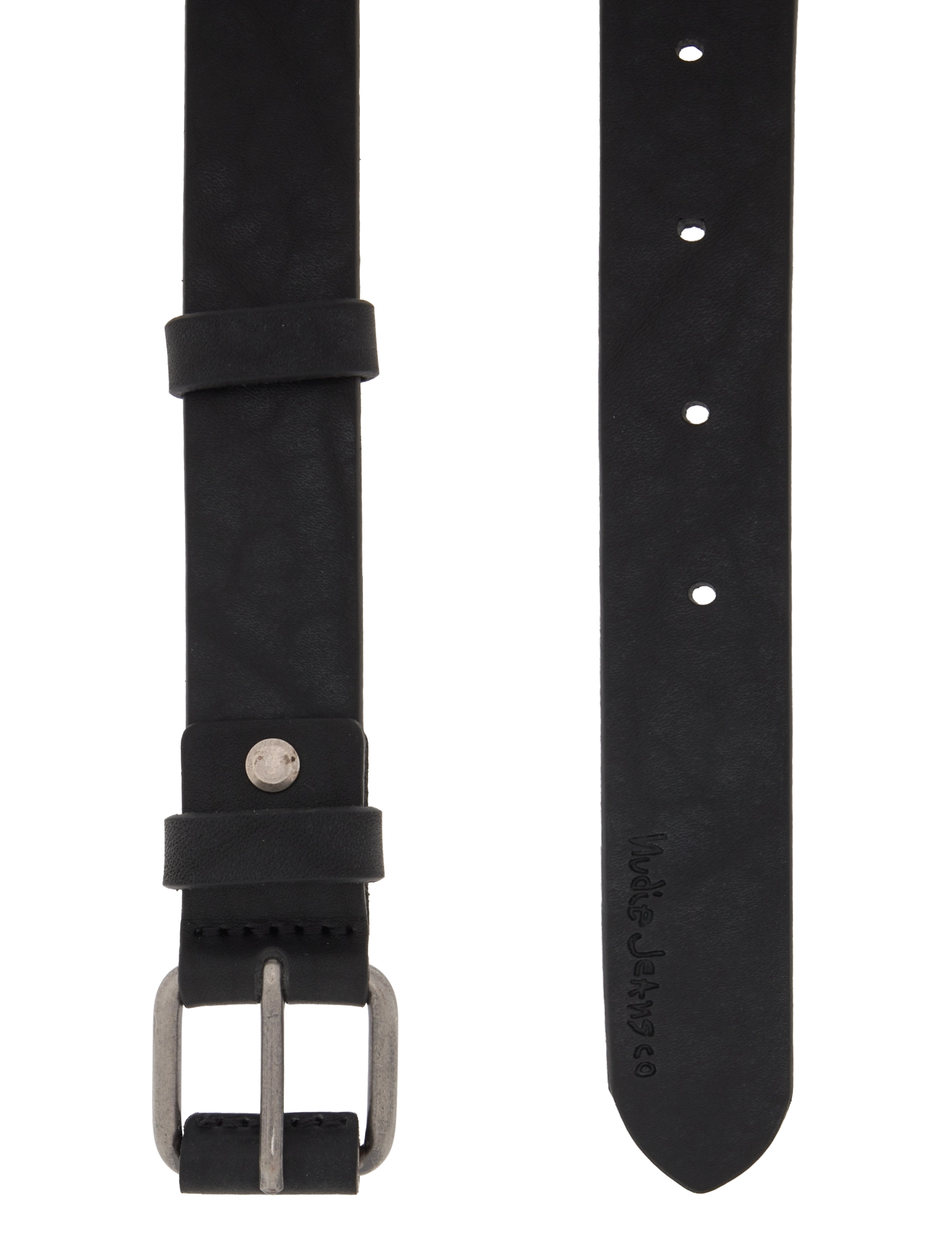 Nudie Jeans - Dwayne Leather Belt Toffee Brown - klassiske belter - black - 2