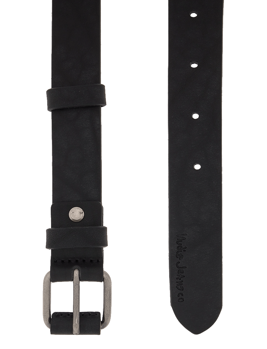 Nudie Jeans - Dwayne Leather Belt Toffee Brown - klassiske belter - black - 2