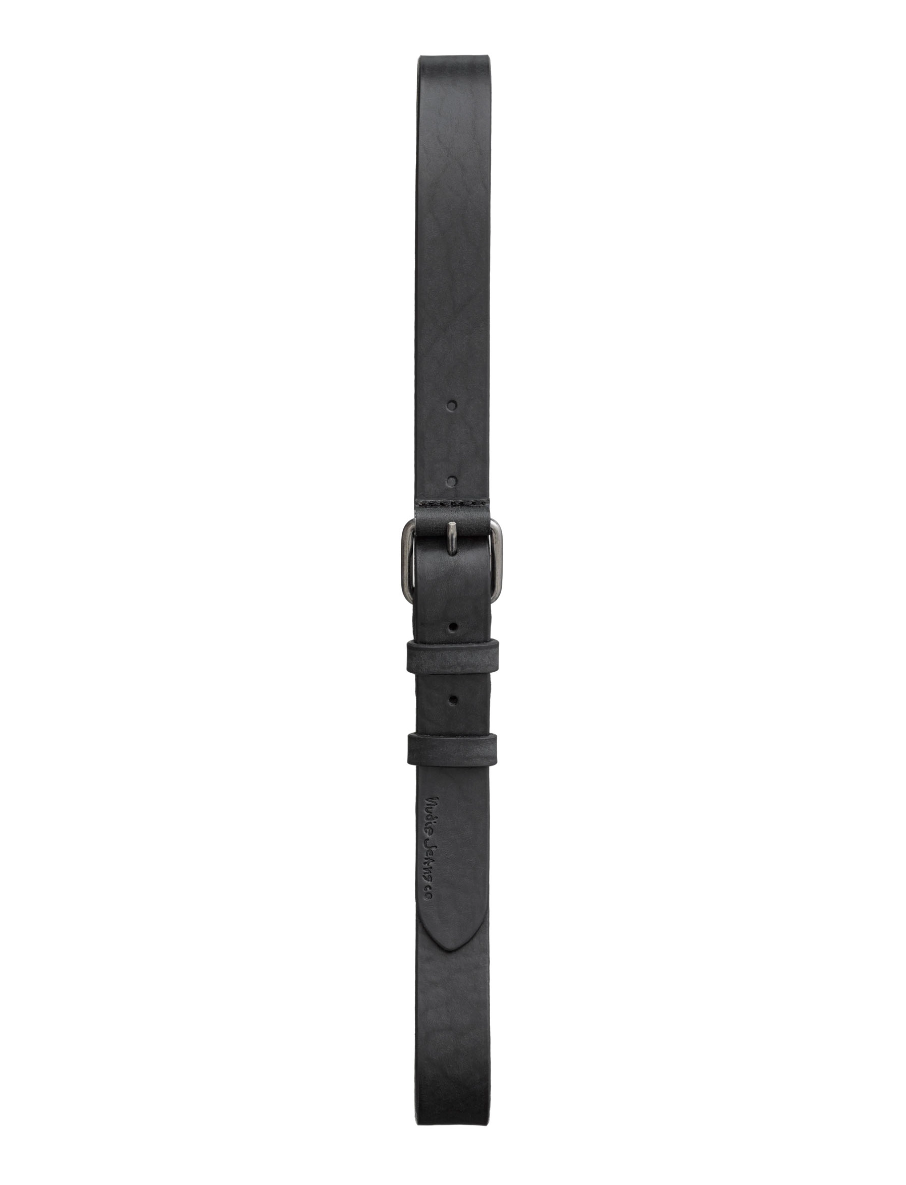 Nudie Jeans Dwayne Leather Belt Toffee Brown, 105, Belts, Schwarz - Classic Männerswear