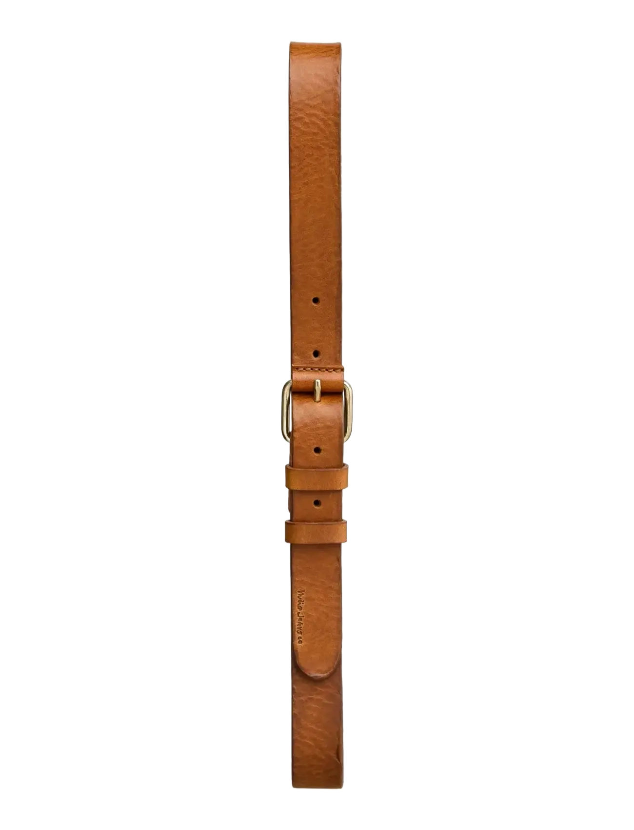 Nudie Jeans Dwayne Leather Belt Toffee Brown, 75, Belts, Braun - Classic Männerswear