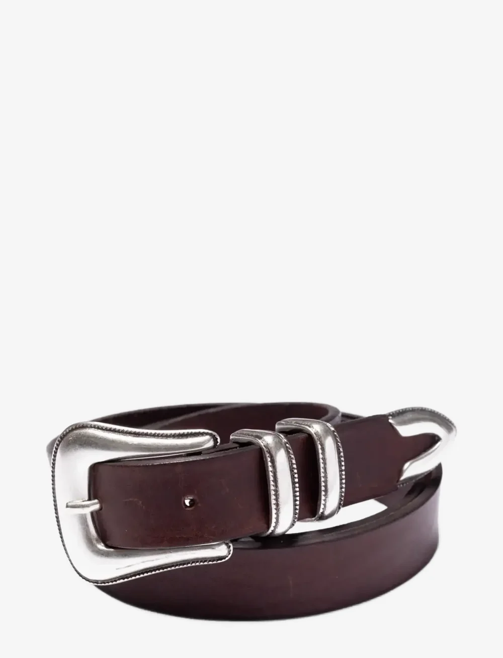 Nudie Jeans - Western Silver Belt Black - igapäevased vööd - dark brown - 0