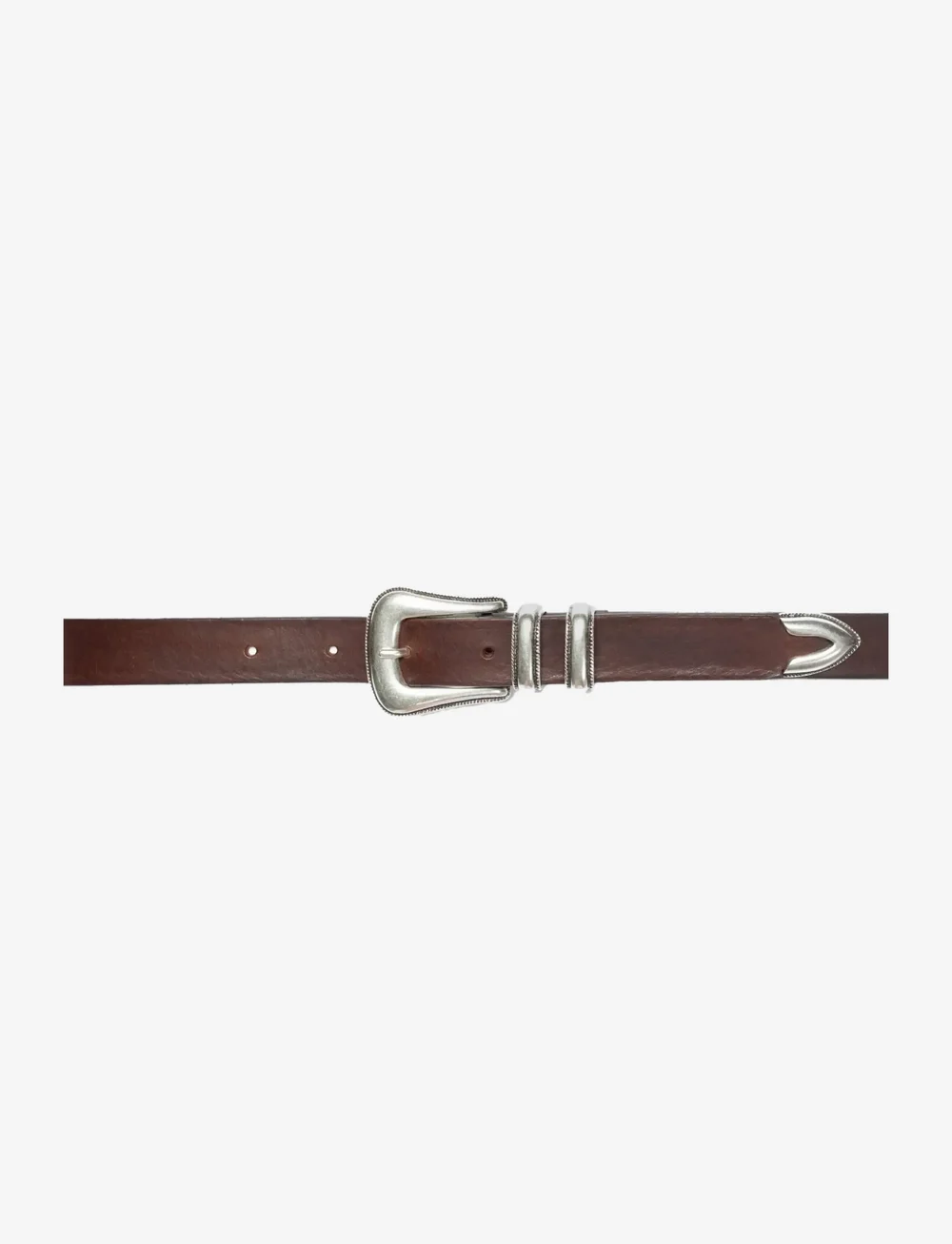 Nudie Jeans - Western Silver Belt Black - igapäevased vööd - dark brown - 1