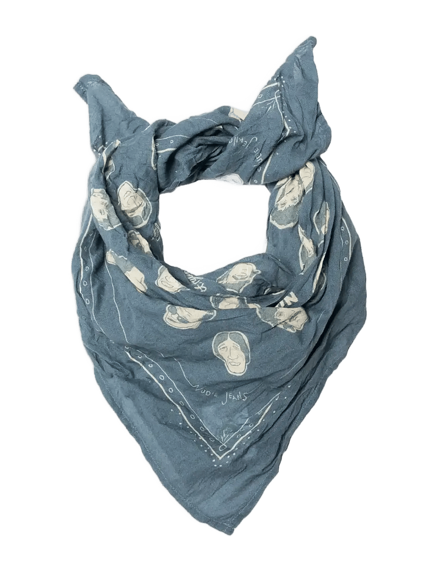 Nudie Jeans - Ingrid Bandana OG Line Up Blue - osta stiili järgi - blue - 0