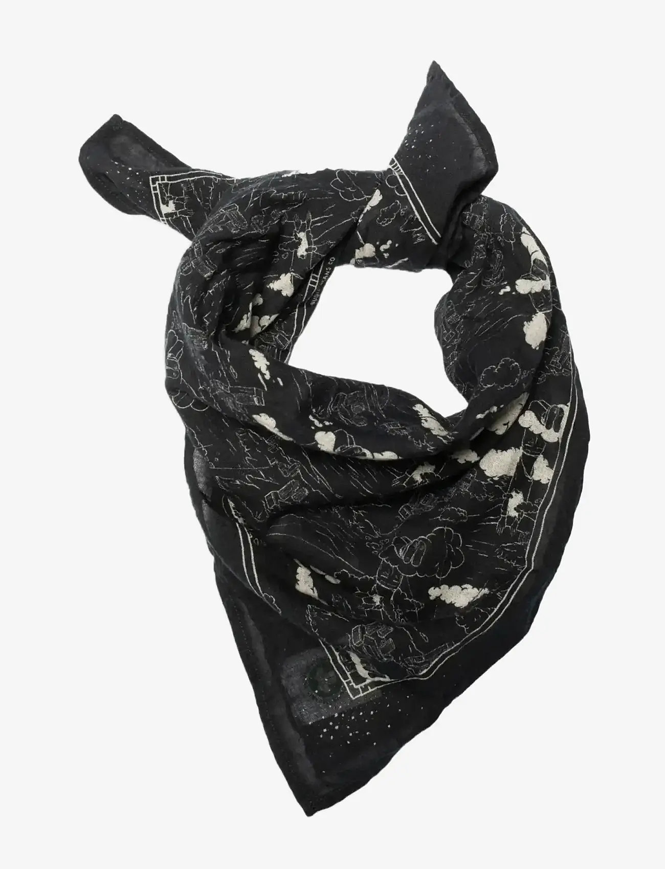 Nudie Jeans - Ingrid Bandana Drift Away Black - black - 0
