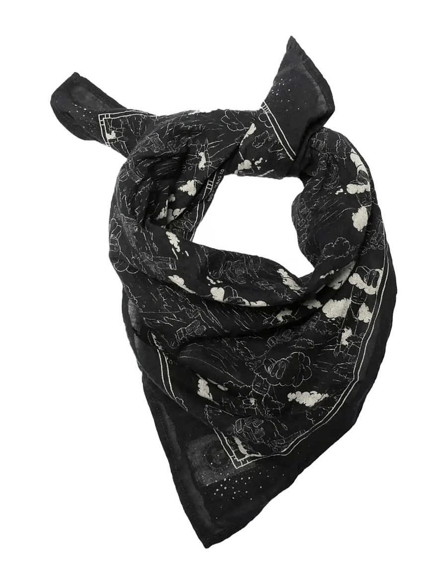 Nudie Jeans - Ingrid Bandana Drift Away Black - nach stil kaufen - black - 0