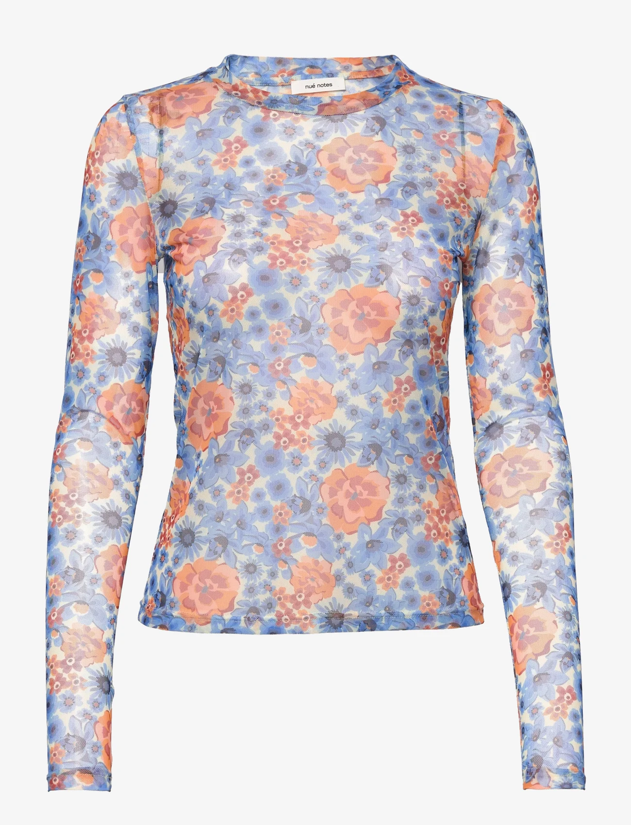 nué notes - Musa Blouse - long-sleeved tops - mid blue - 0