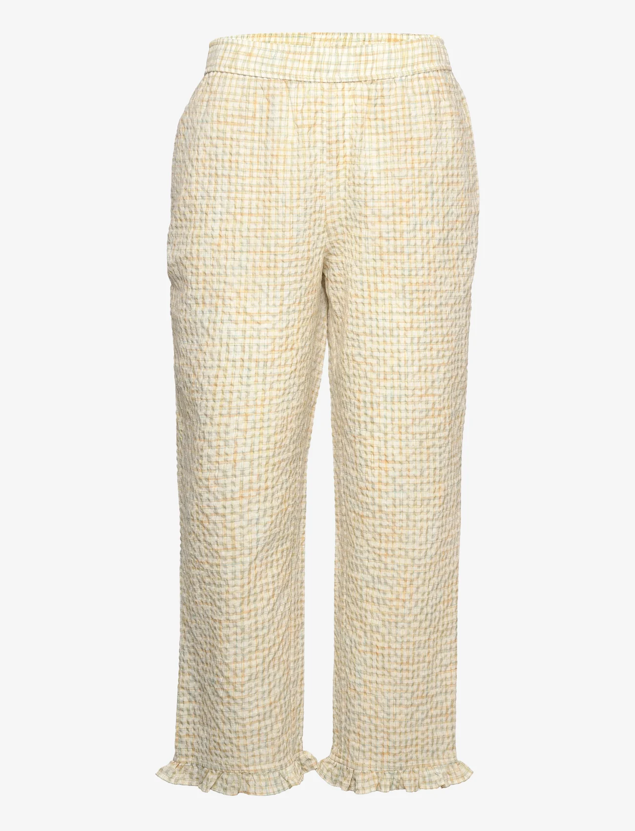 nué notes - Parson Pants - bikses ar taisnām starām - yellow cream - 0