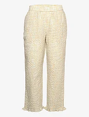 nué notes - Parson Pants - broeken met rechte pijp - yellow cream - 0