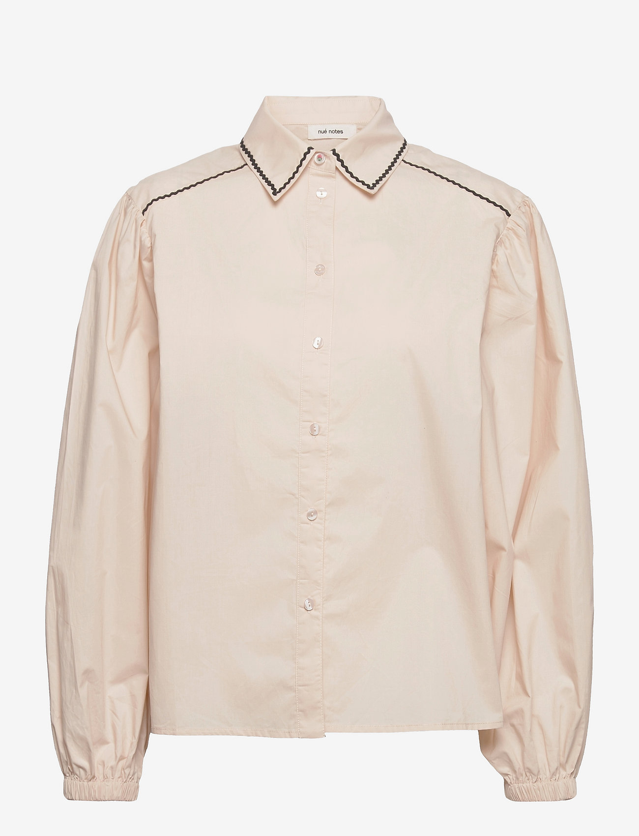 nué notes - Cholet Shirt - krekli ar garām piedurknēm - cloud cream - 0