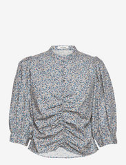 nué notes - Ace Shirt - long-sleeved blouses - dusty blue - 0