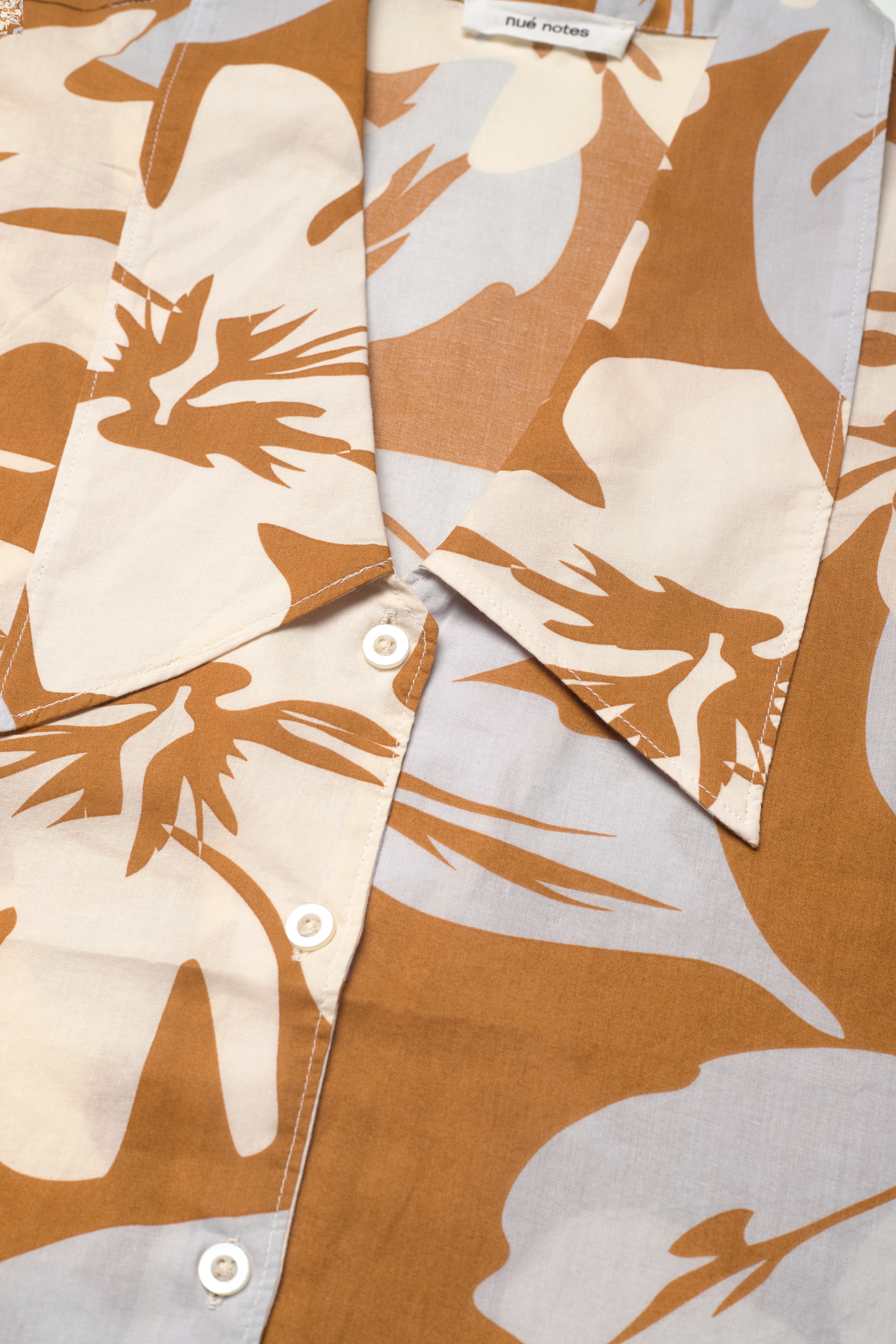 nué notes - Mica Shirt - kurzärmlige hemden - rust brown - 2