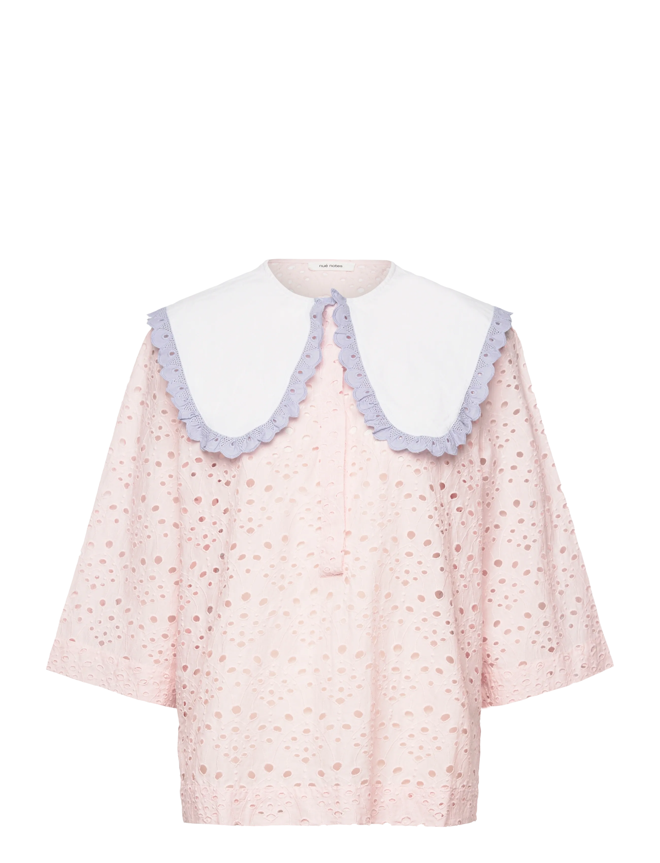 nué notes Eli Shirt - Short-sleeved shirts - 096 BARELY PINK / pink/rose