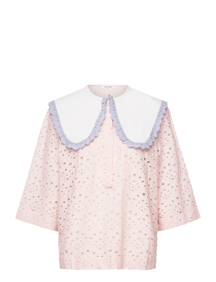 nué notes - Eli Shirt - marškiniai trumpomis rankovėmis - 096 barely pink - 0
