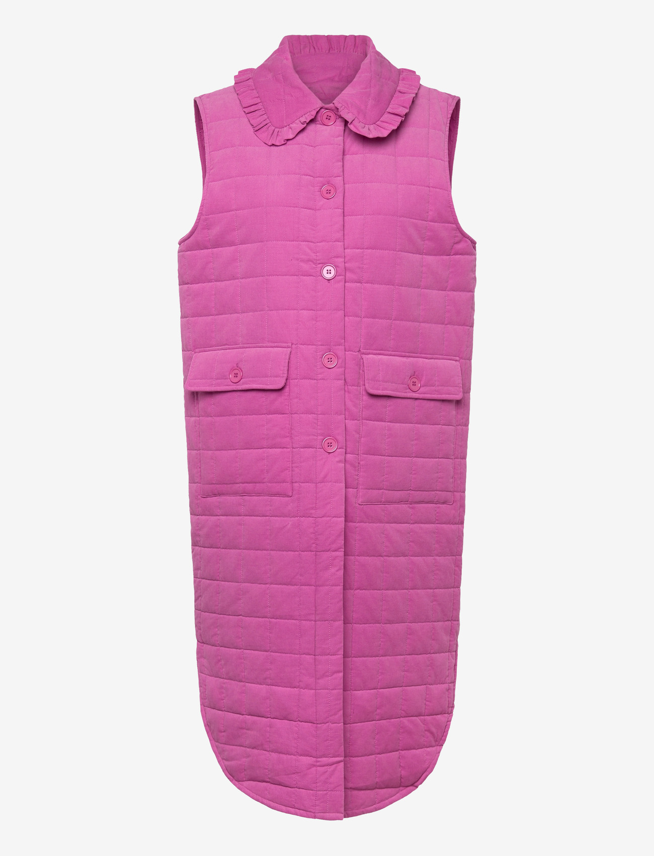 nué notes - Piet Vest - puffer vests - 323 pink lady - 0