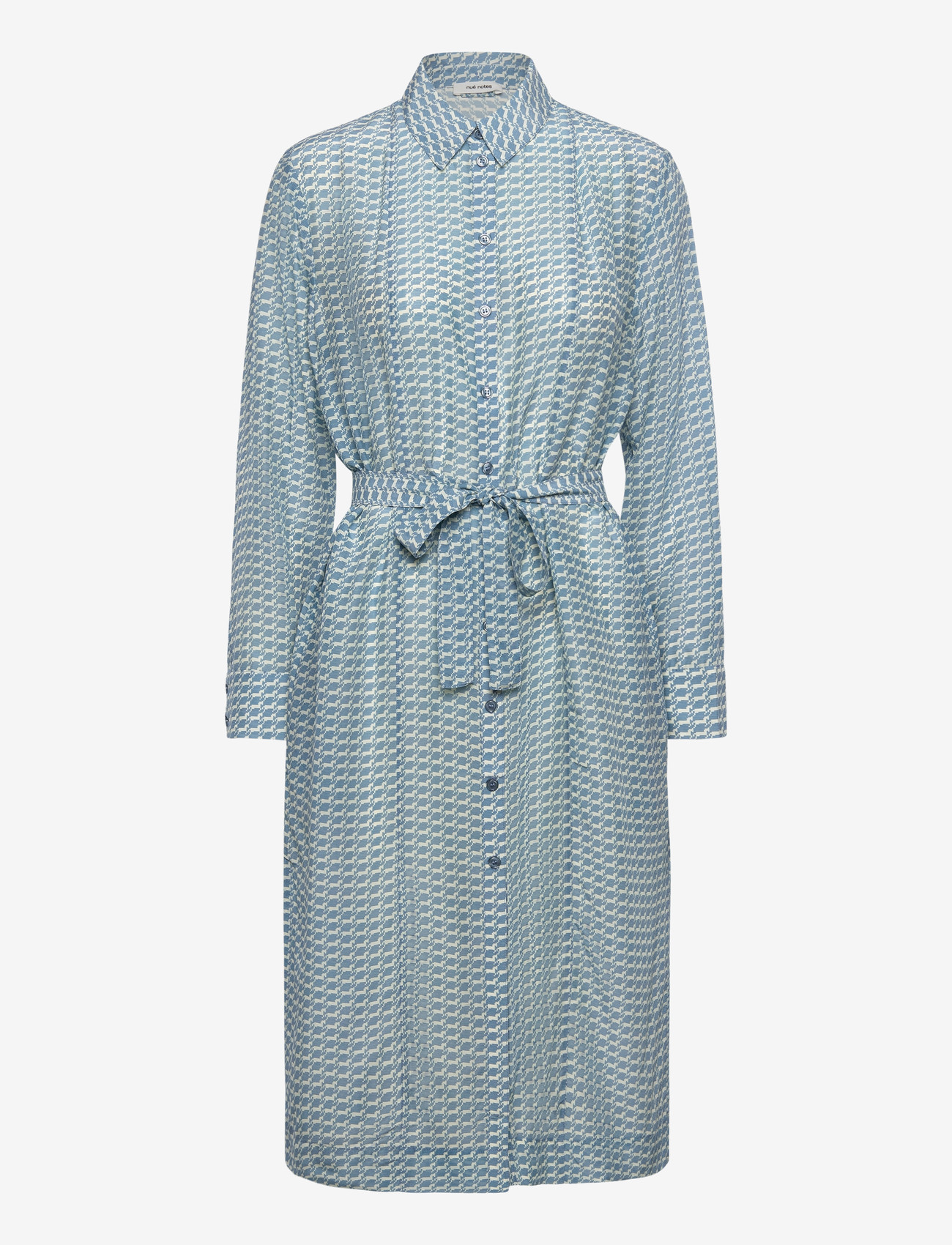 nué notes - Titus Dress - skjortekjoler - 466 provincial blue - 0