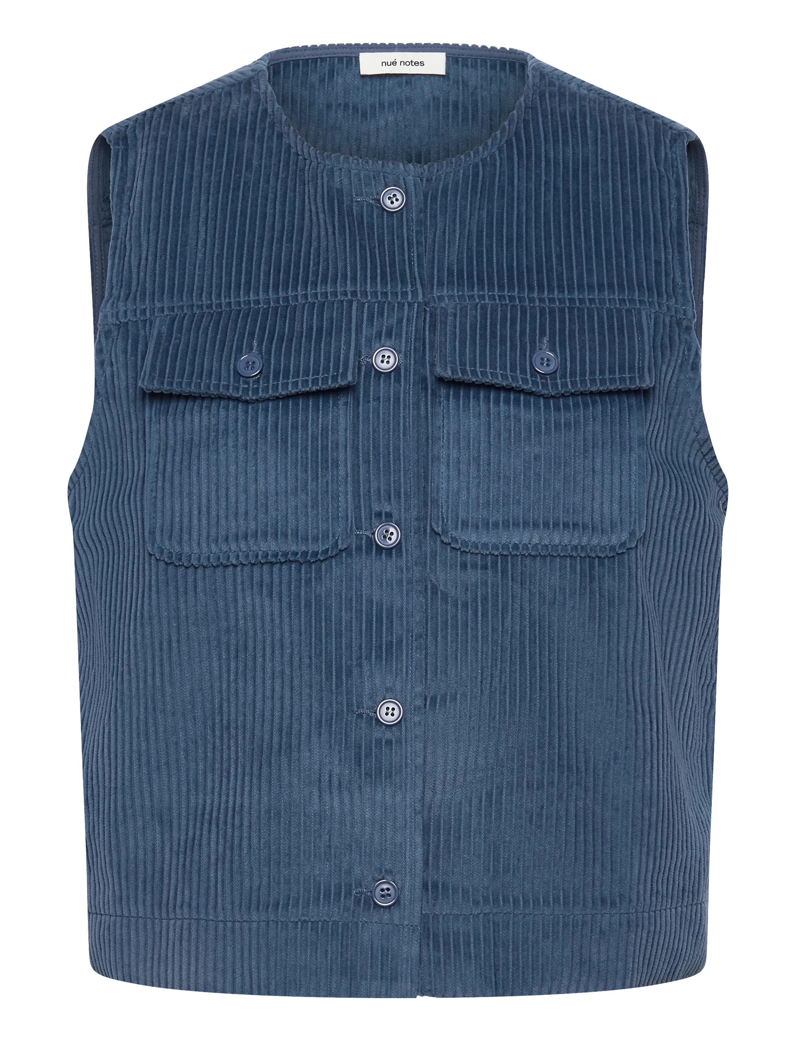 nué notes Christopher Waistcoat - Varrukateta jakid - 464 BLUE STEEL / blue
