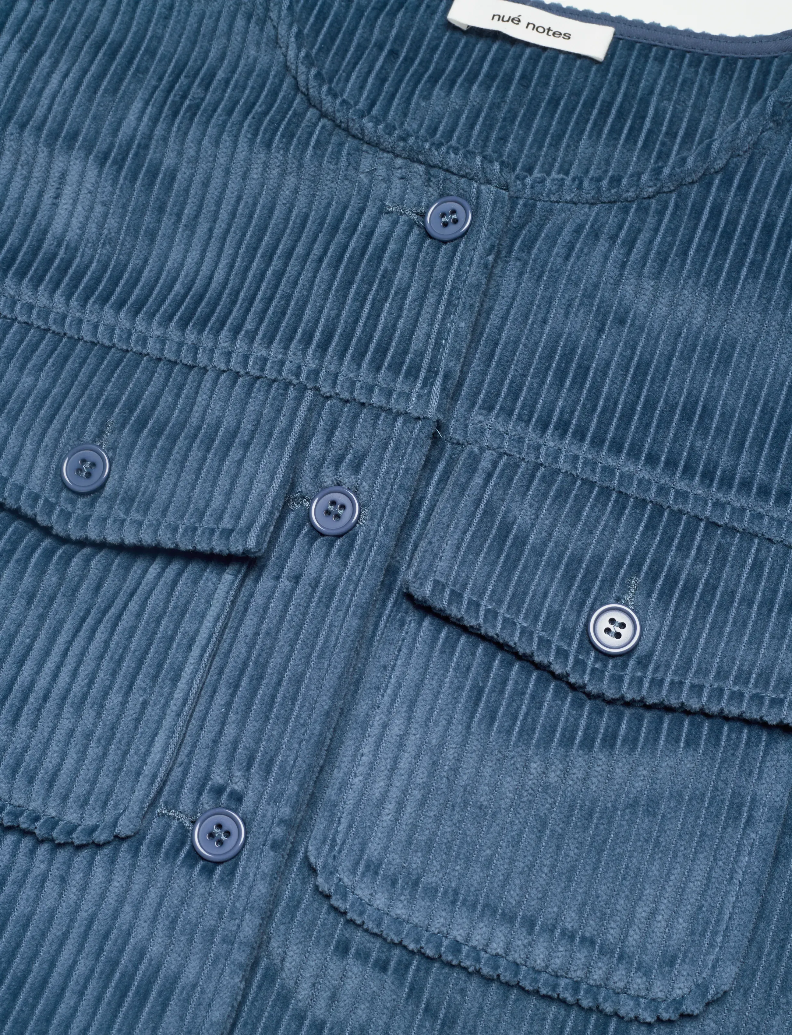 nué notes - Christopher Waistcoat - mouwloze blazers - 464 blue steel - 2