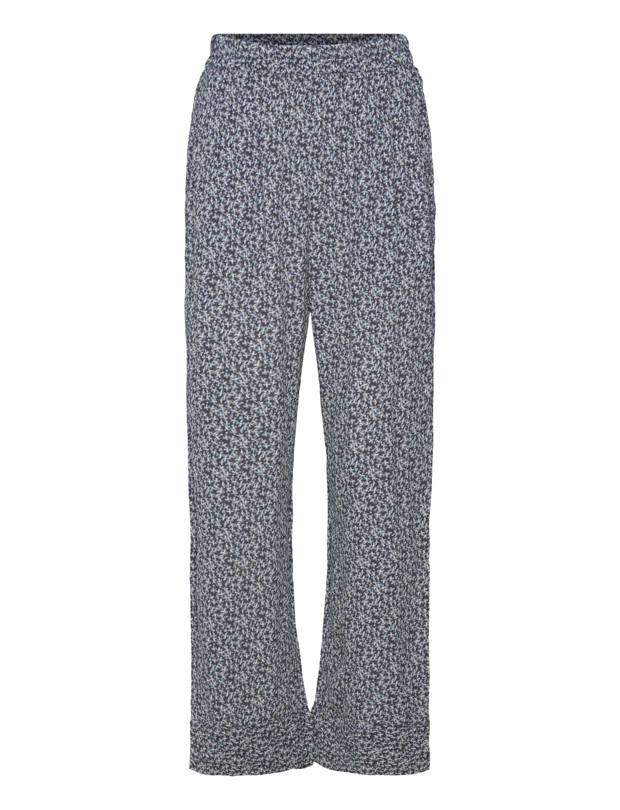 nué notes Pablo Pants - Straight Leg Hosen - 040 MULTI BLACK / black