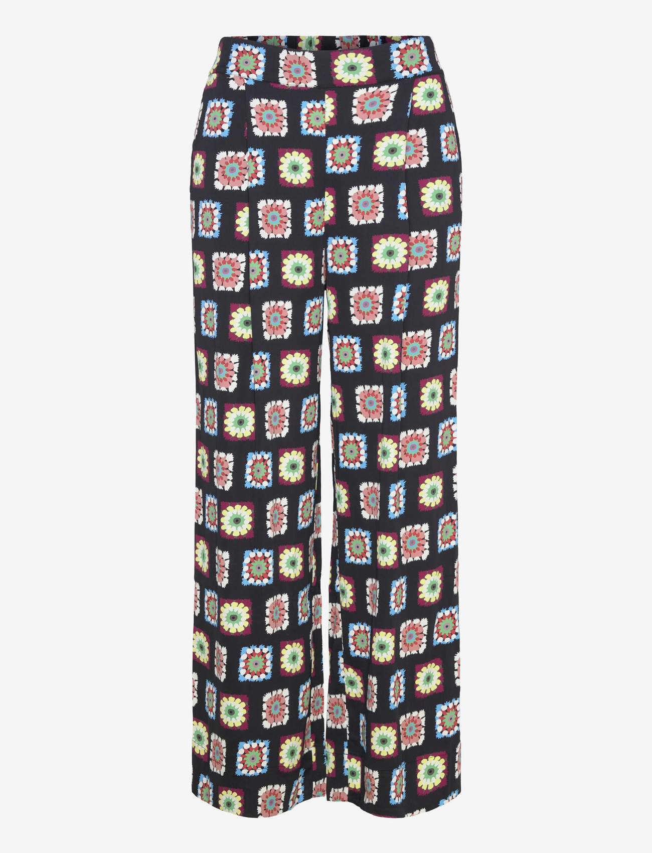 nué notes - Archie Pants - straight leg hosen - 997 multi black - 0