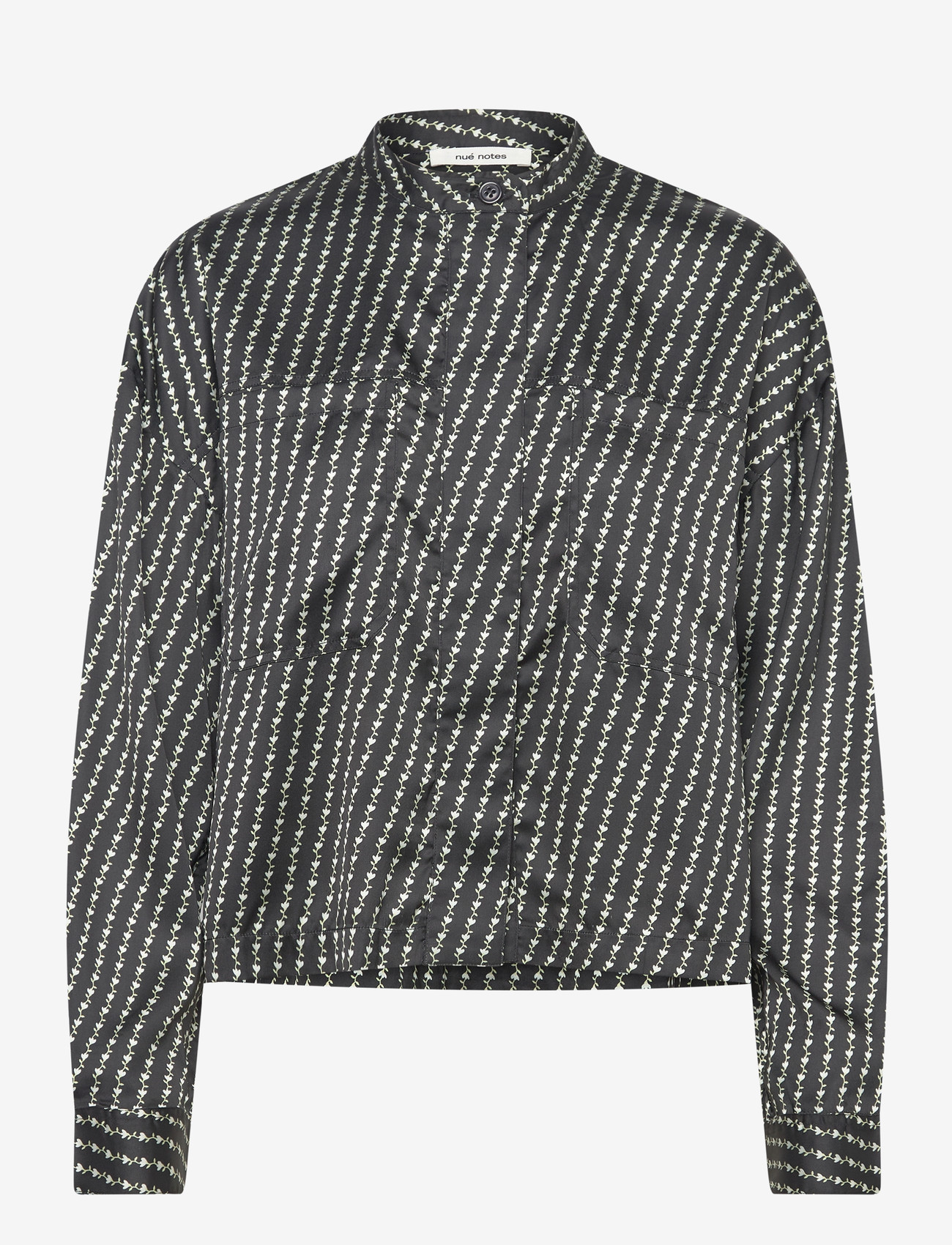 nué notes - Ethan Shirt - langærmede skjorter - 040 multi black - 0