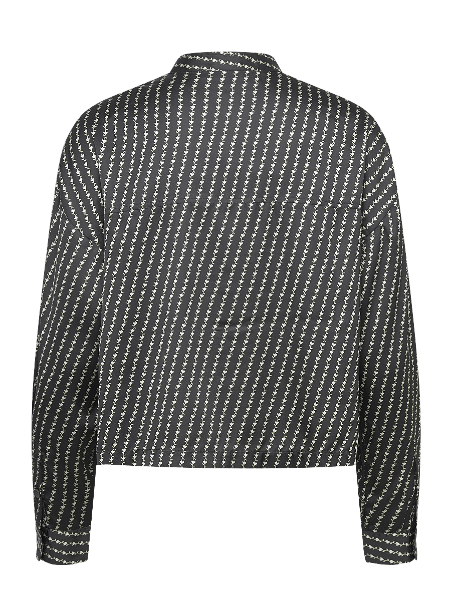 nué notes - Ethan Shirt - langärmlige hemden - 040 multi black - 1