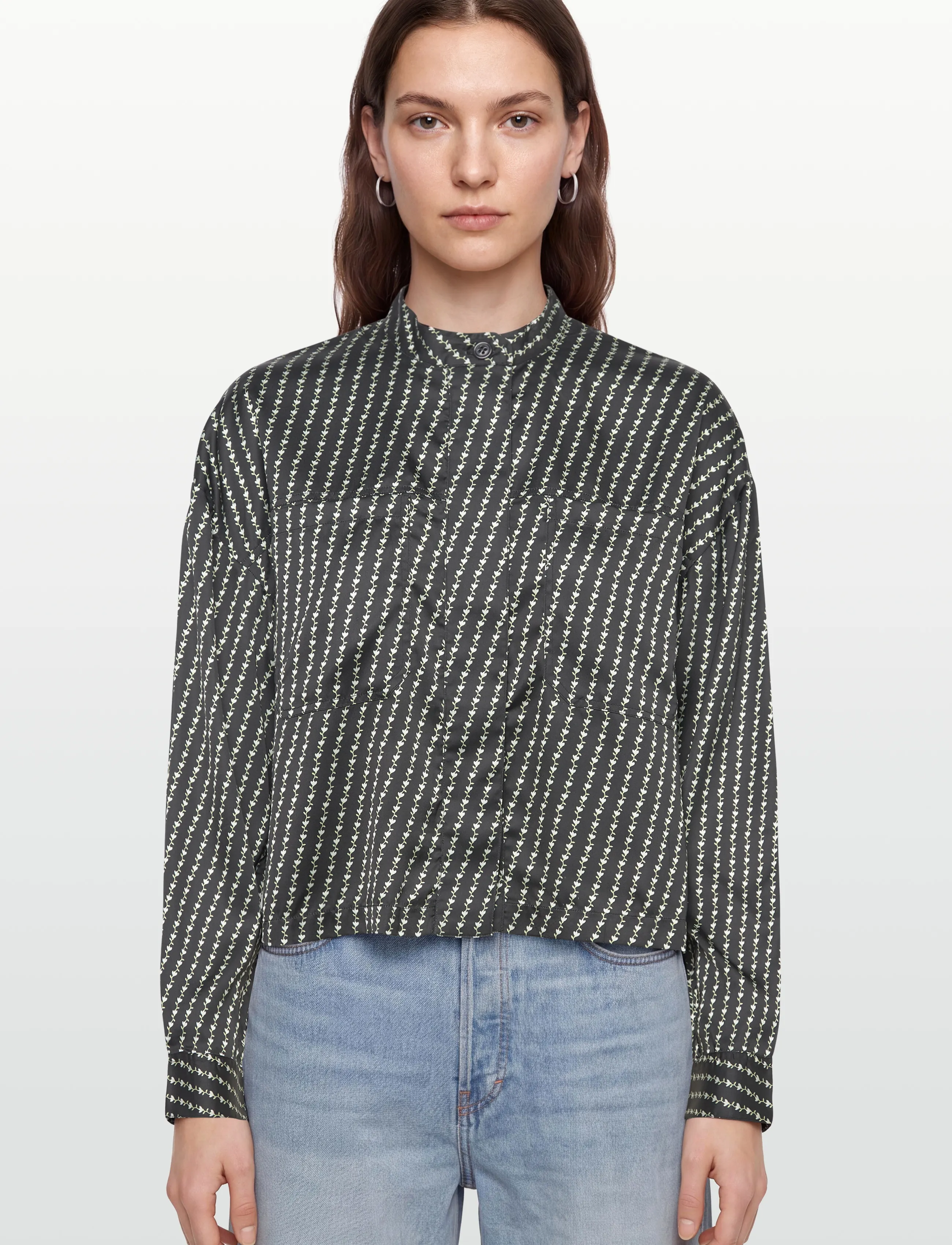 nué notes - Ethan Shirt - langærmede skjorter - 040 multi black - 3