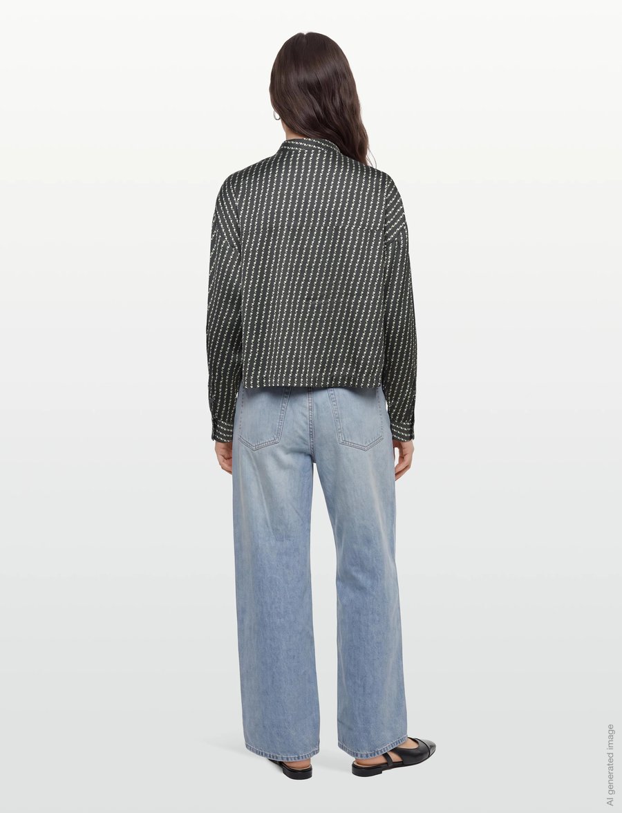 nué notes - Ethan Shirt - langärmlige hemden - 040 multi black - 4