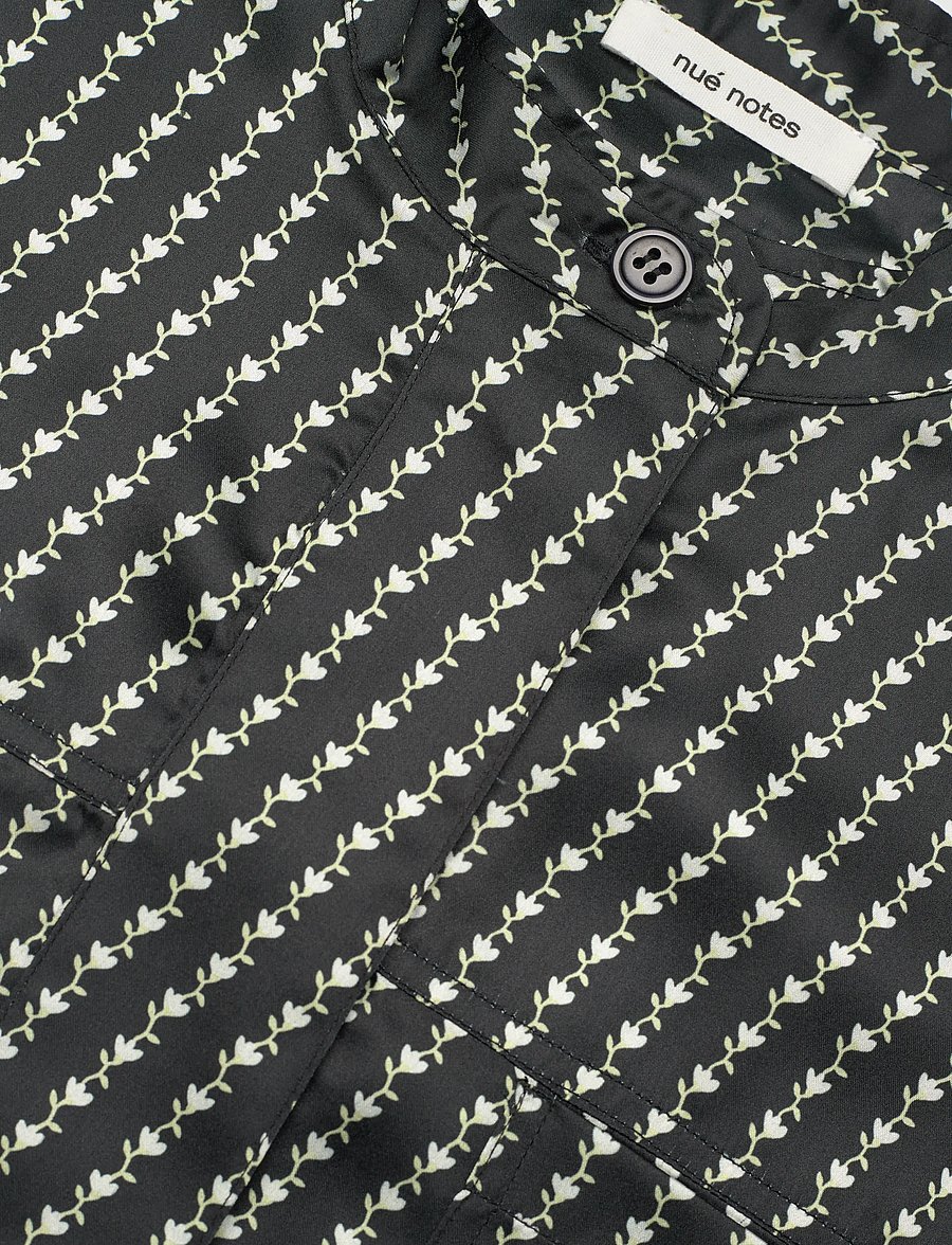 nué notes - Ethan Shirt - langärmlige hemden - 040 multi black - 2