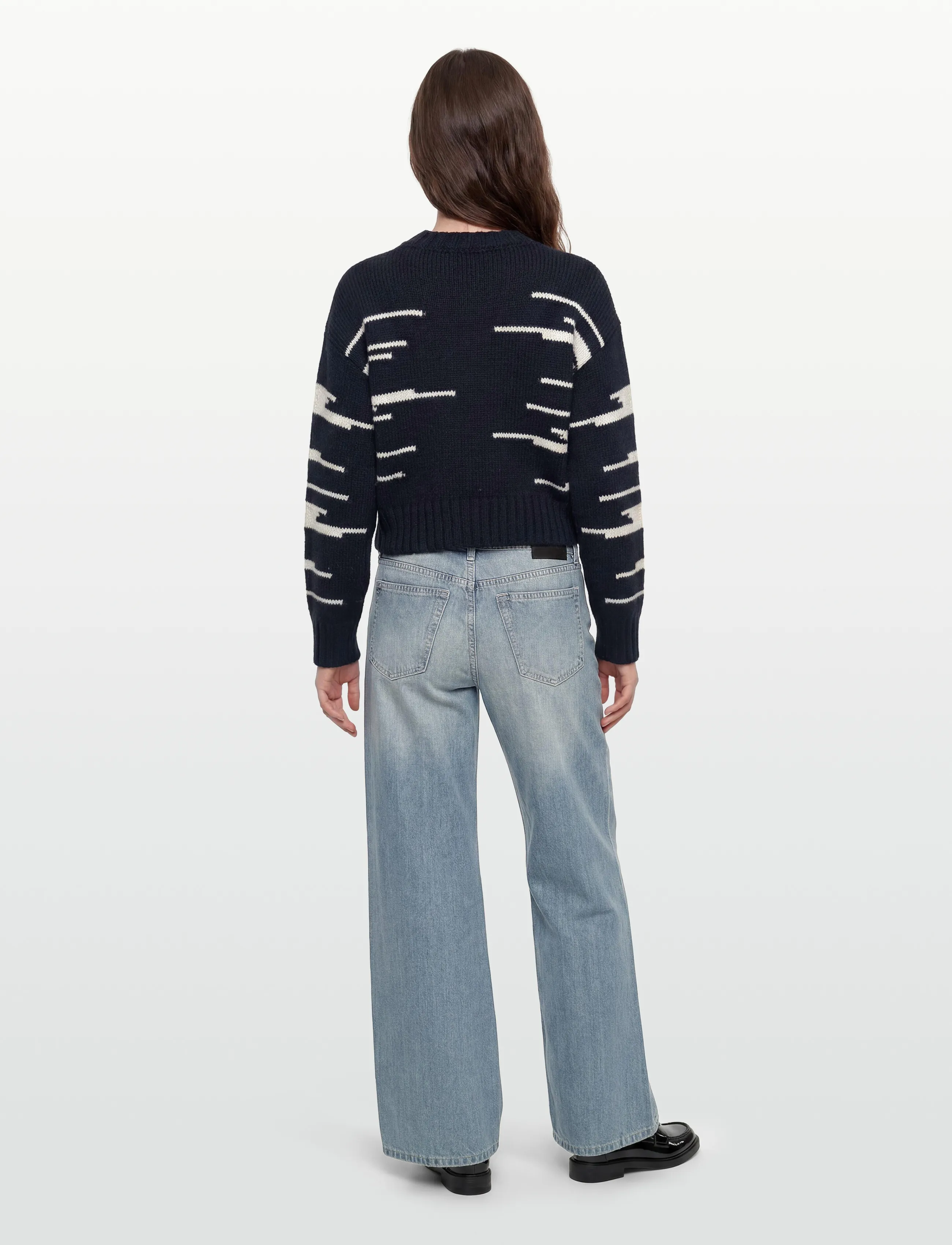 nué notes - Viggo Pullover - striktrøjer - 938 navy tofu - 4