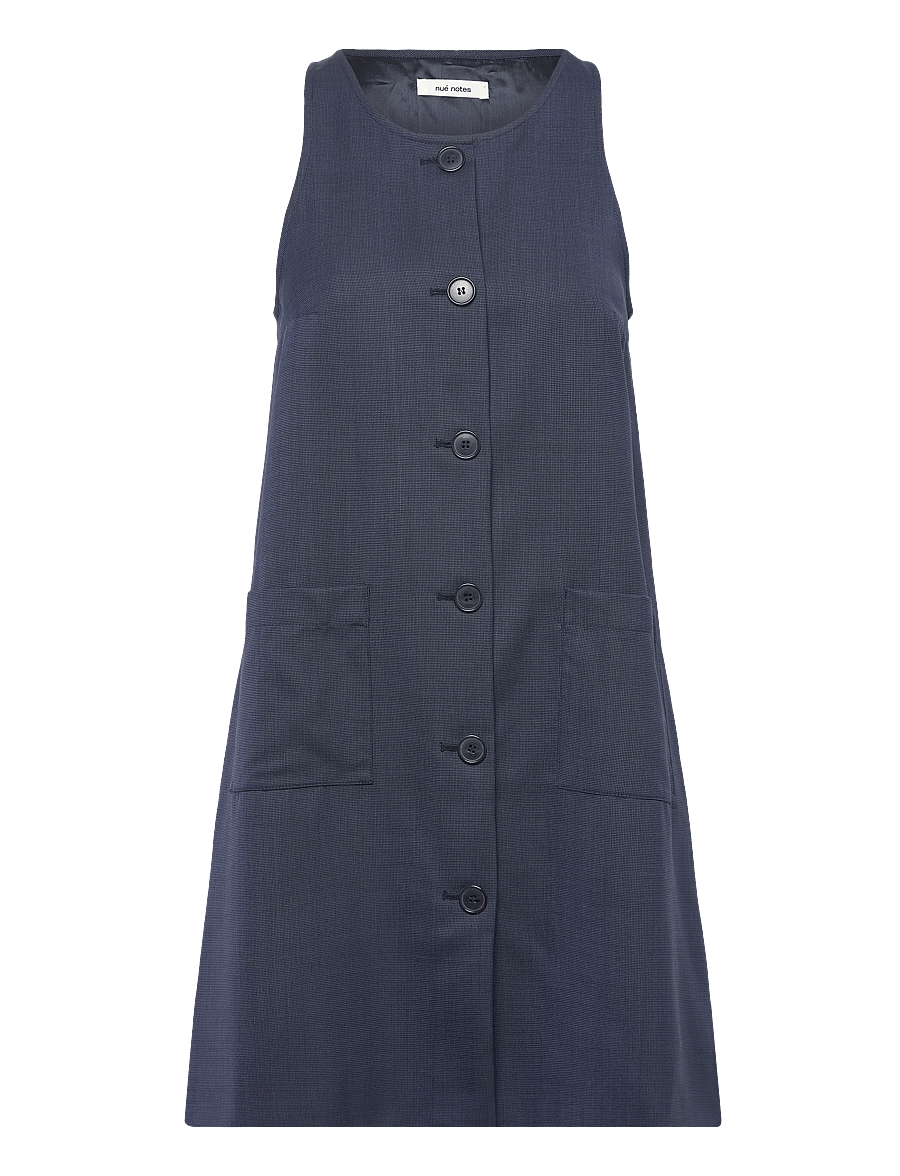 nué notes - Tone Dress - midikleider - 499 navy - 1