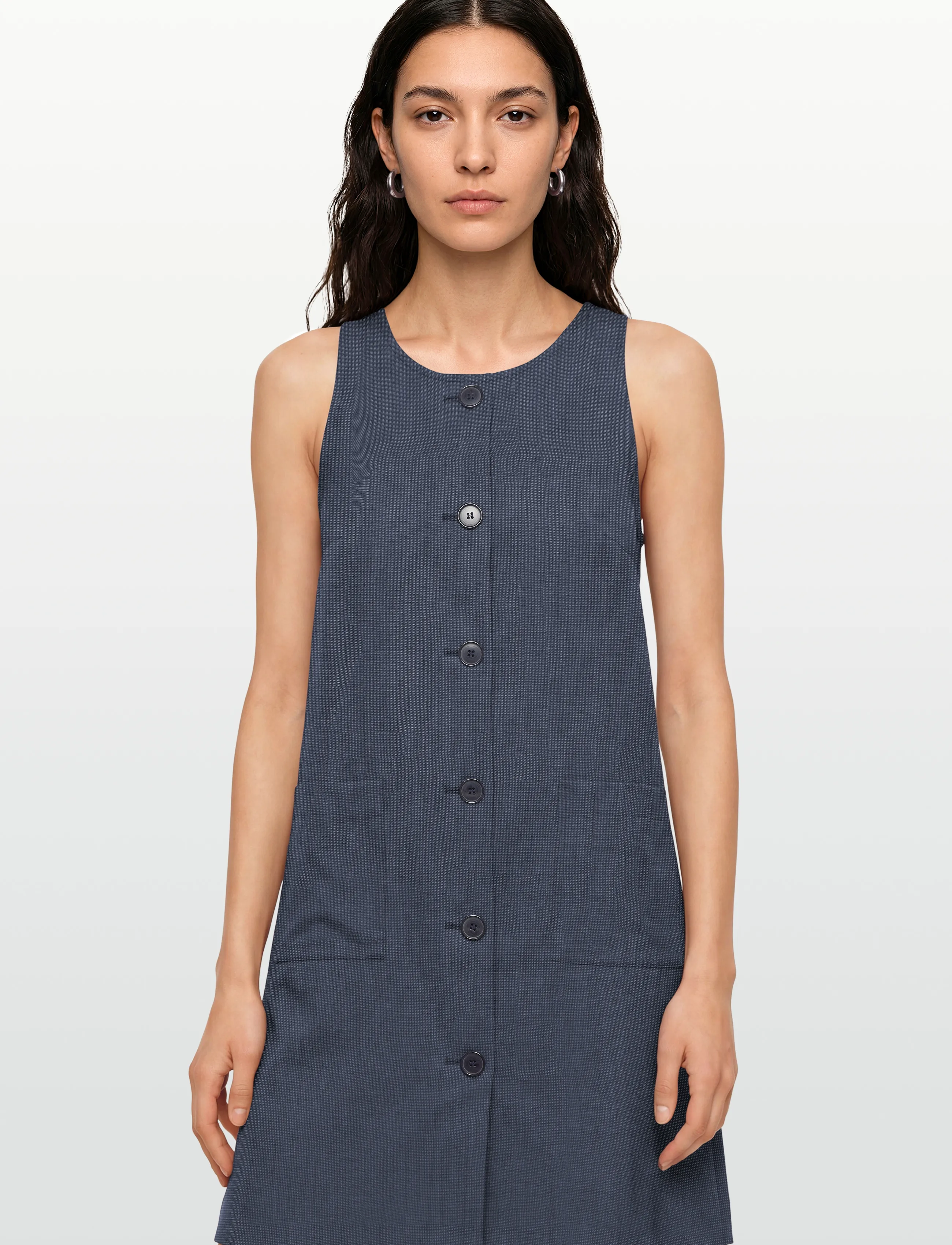 nué notes - Tone Dress - midikleider - 499 navy - 3