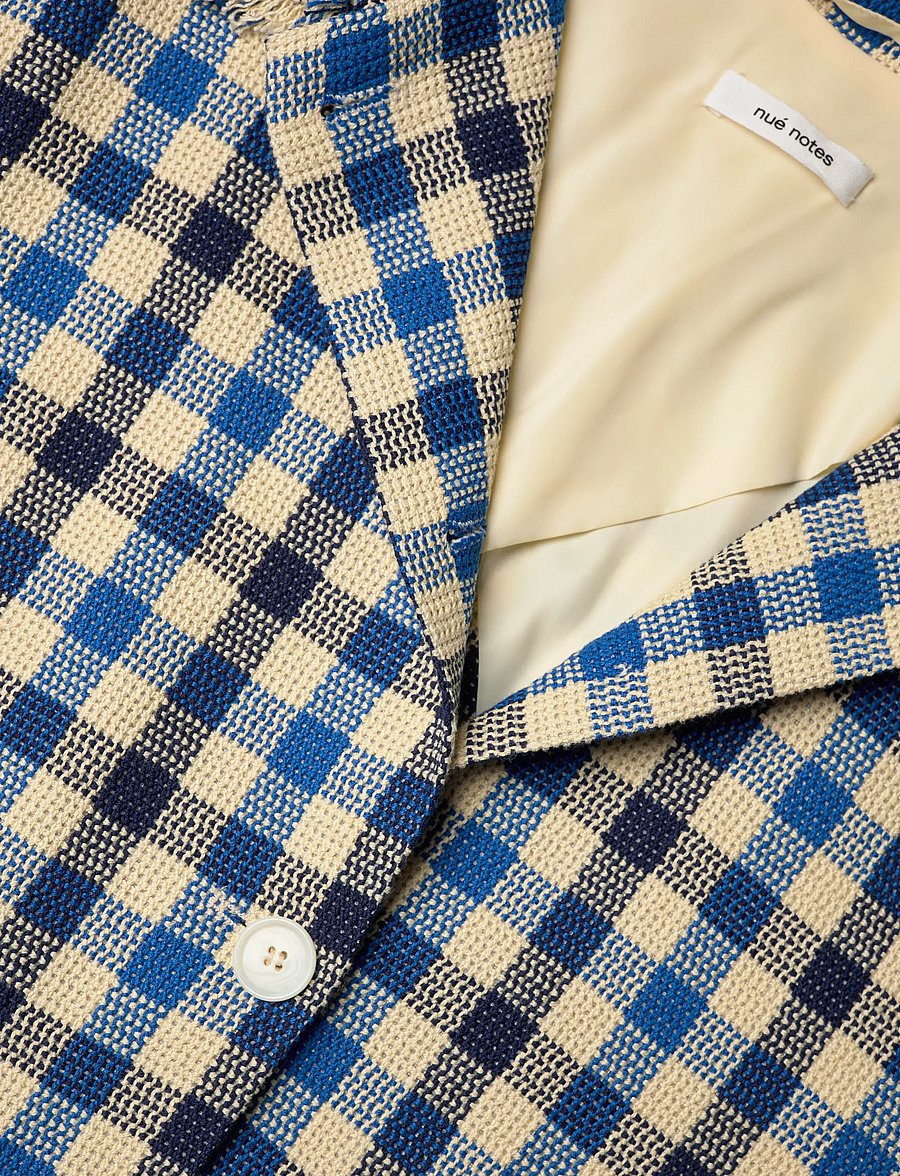 nué notes - Pieter Coat - light coats - 422 blue check - 5