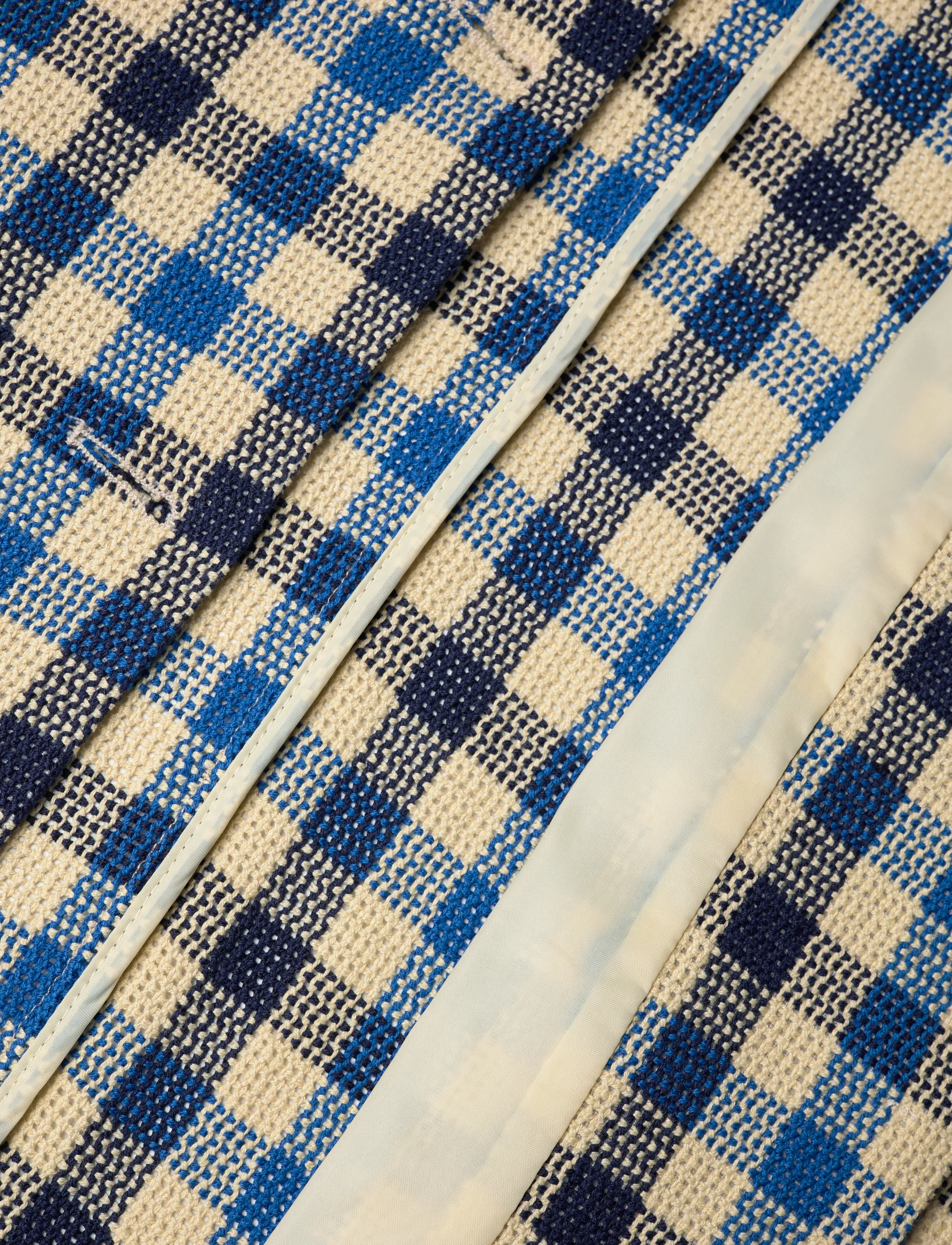 nué notes - Pieter Coat - kerged mantlid - 422 blue check - 4