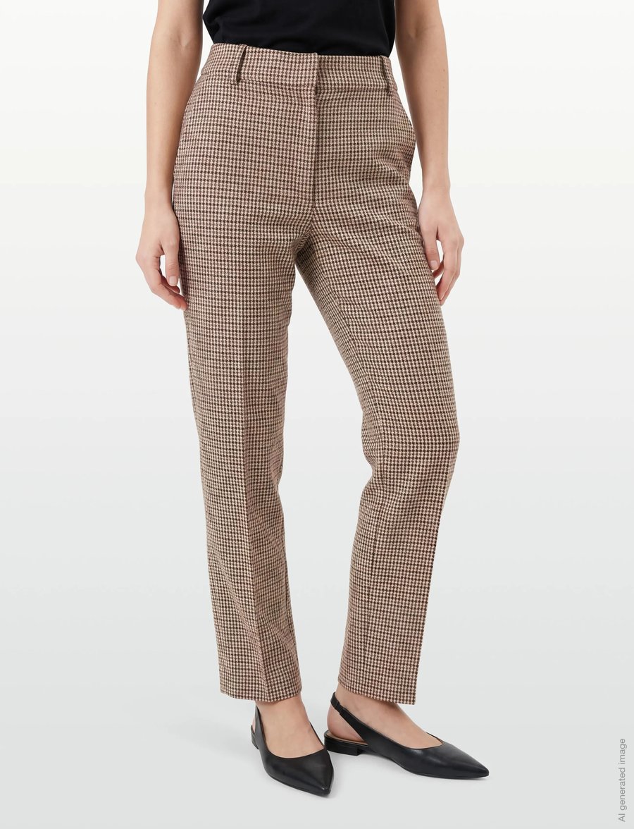 nué notes - Alva Pants - anzugshosen - 700 brown - 3