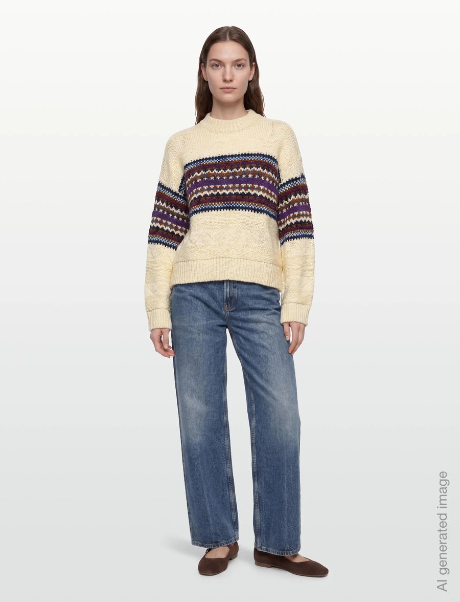 nué notes - Jarl Crewneck - pullover - 007 egret - 0