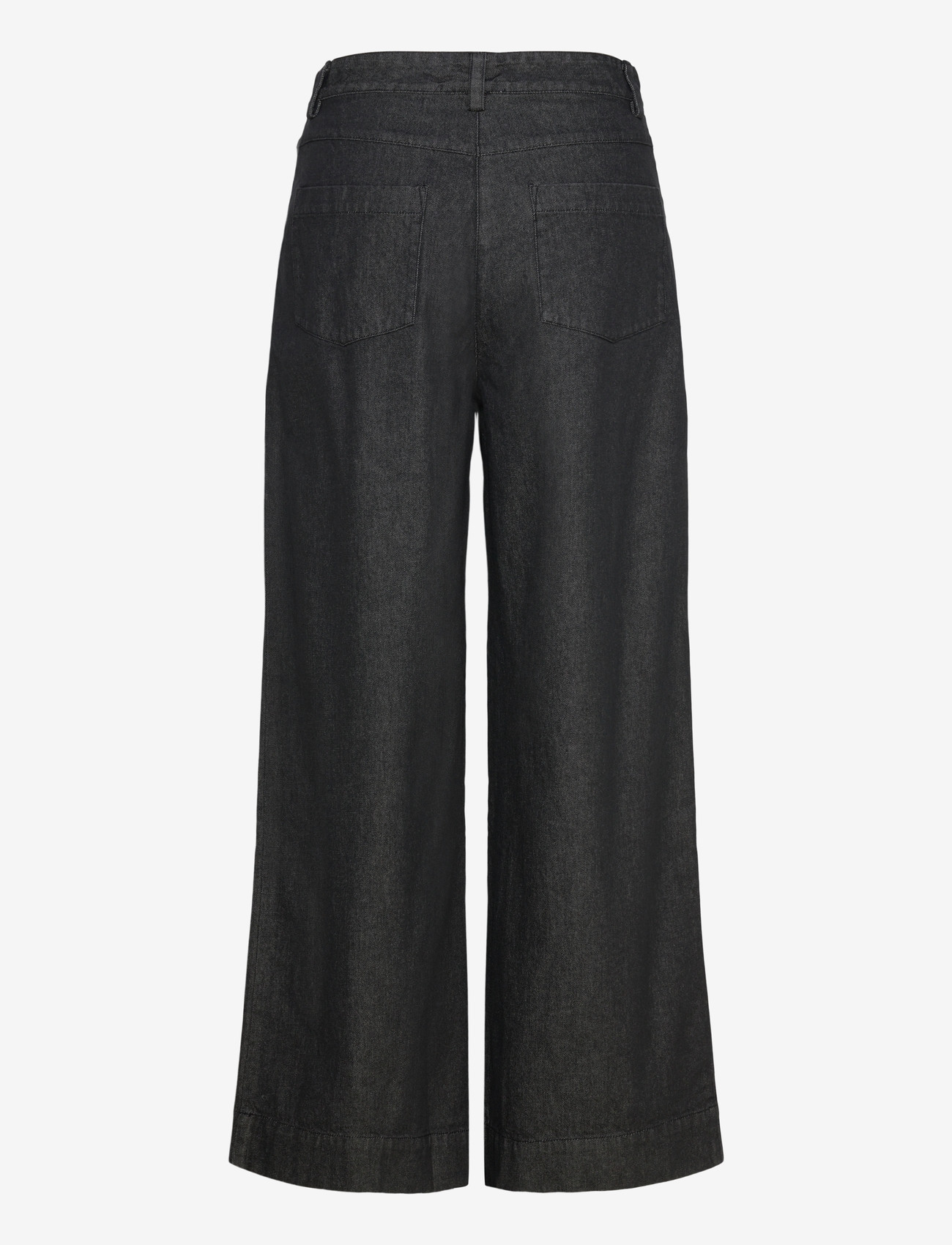 nué notes - Russel Pants - bukser med brede ben - 046 charcoal grey - 1