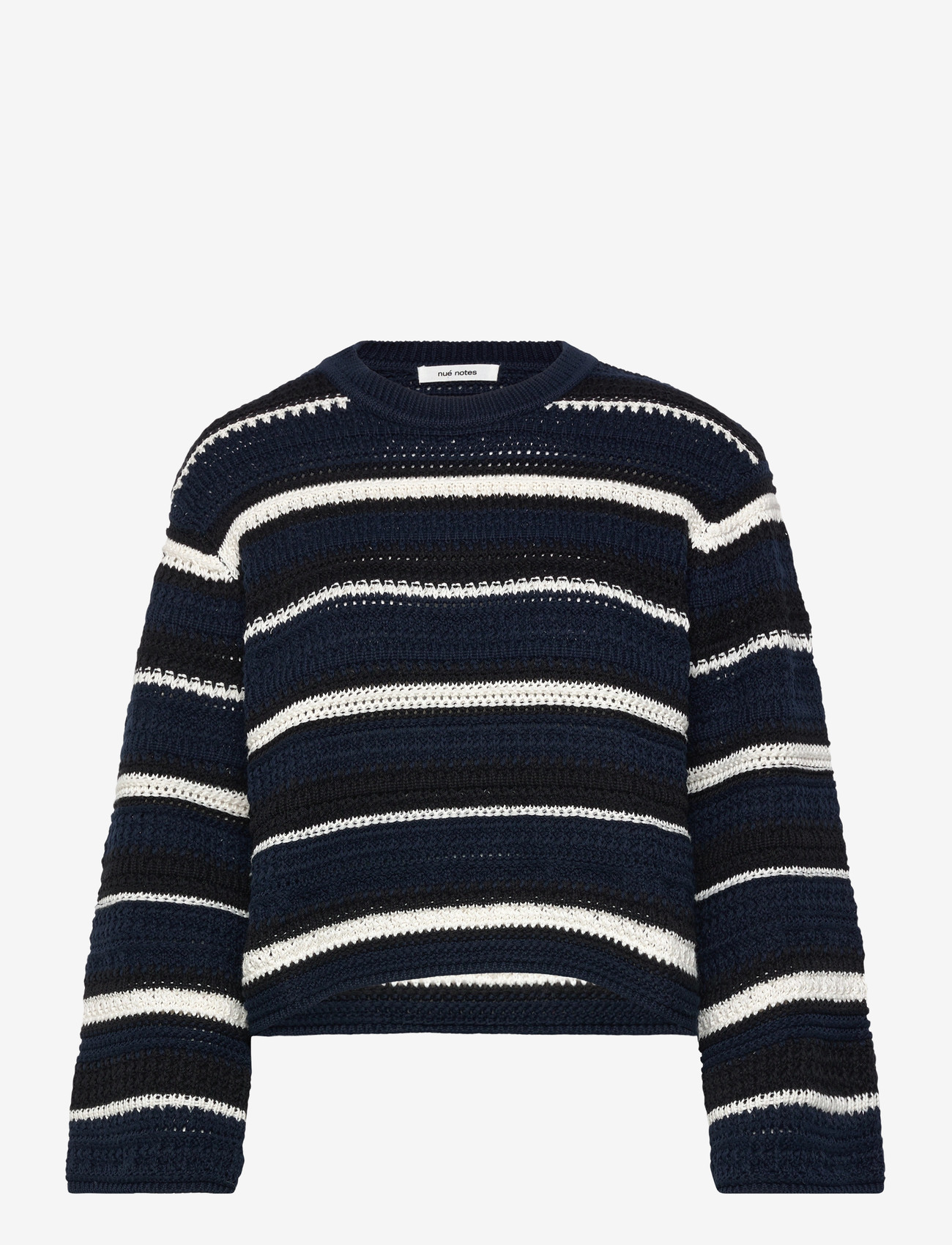 nué notes - Waymond Knit - trøjer - 484 midnight stripe - 0